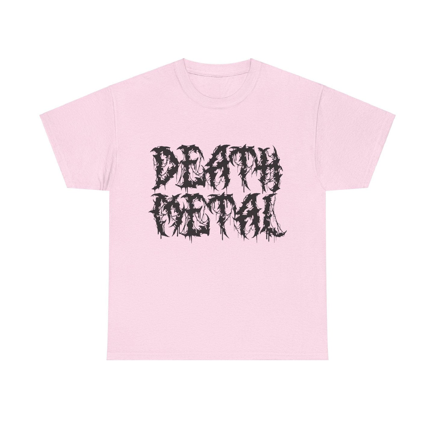 DEATH METAL Scary Lettering Unisex Heavy Cotton Tee - Lizard Vigilante