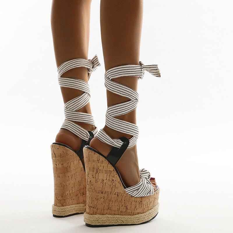 Elegant Slope : High Heel Sandals