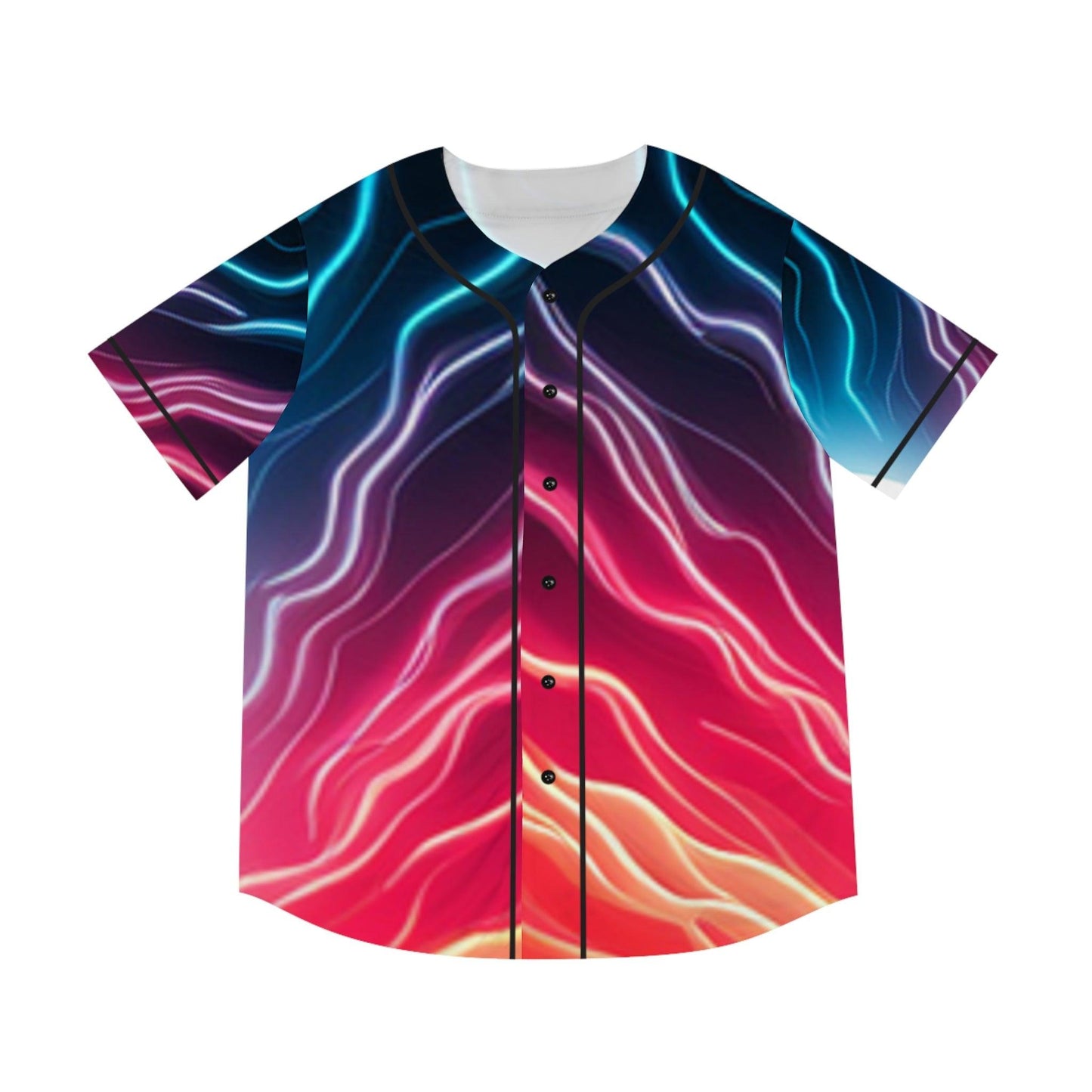 Staticy Men's Baseball Jersey - Lizard Vigilante