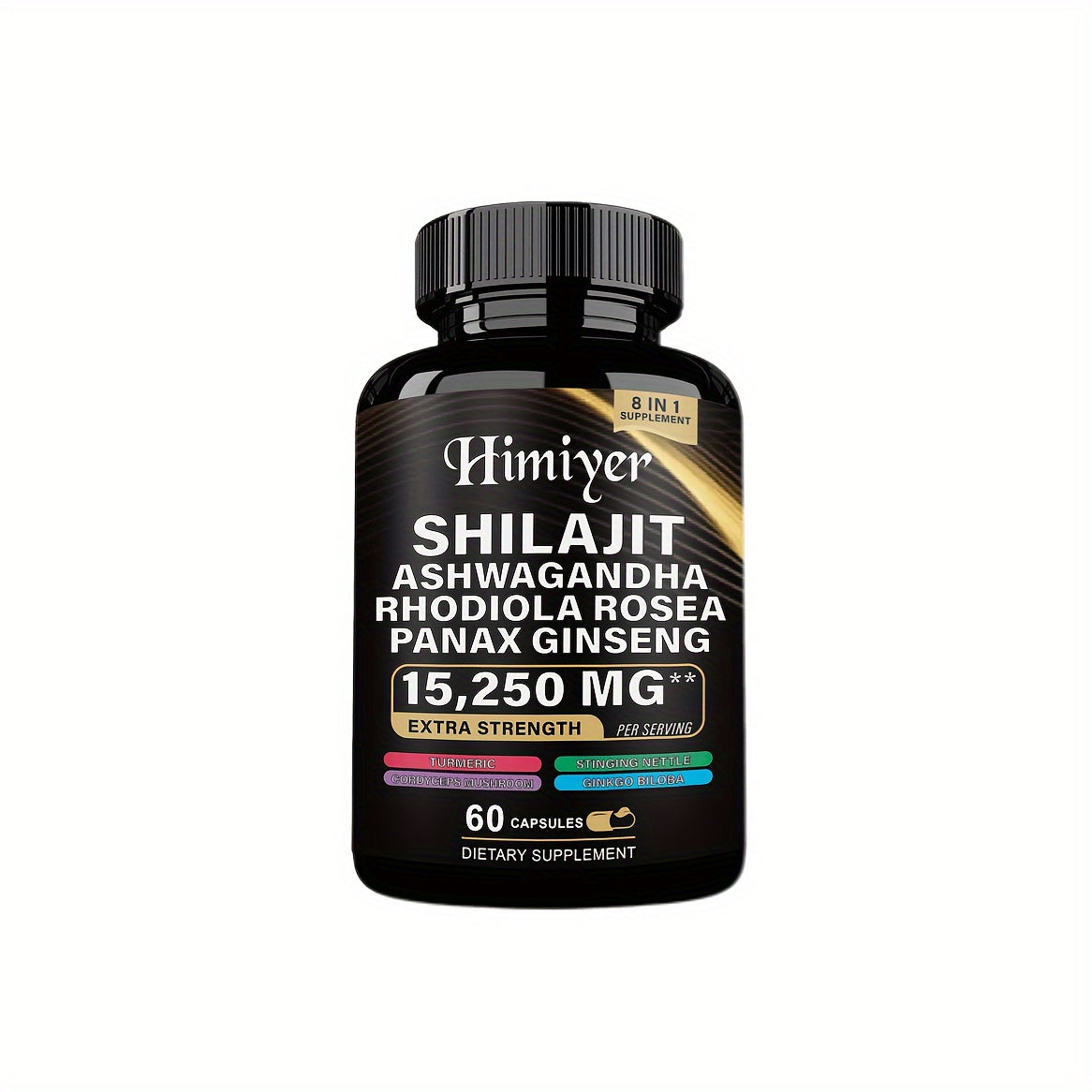 Sports Health Energy Pack, Shilajit And Seamoss Ginger South African Drunken Eggplant Capsule, Sea Moss 7000 Mg, Black Seed Oil 4000 Mg, Ashwagandha 2000 Mg, Ginger And Shilajit 9000 Mg, Rhodiola Rosea 1000 Mg, 19445mg+15250m - Premium  from Lizard Vigilante - Just $10.99! Shop now at Lizard Vigilante