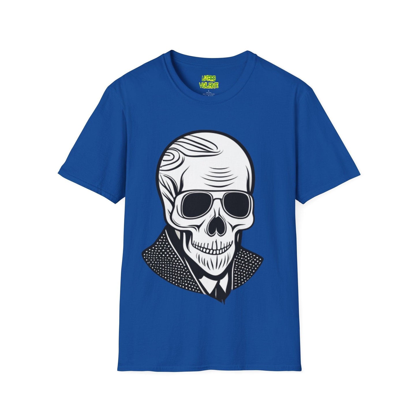 Skull Portrait Unisex Softstyle T-Shirt - Lizard Vigilante