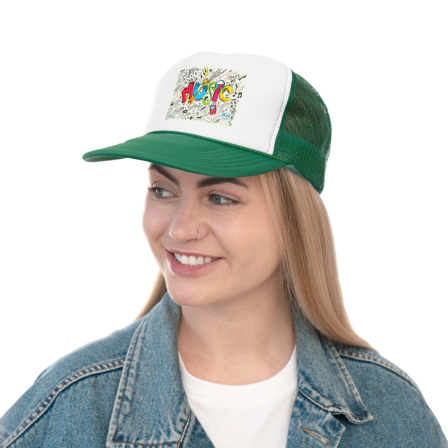 Music Graphic Trucker Caps - Lizard Vigilante