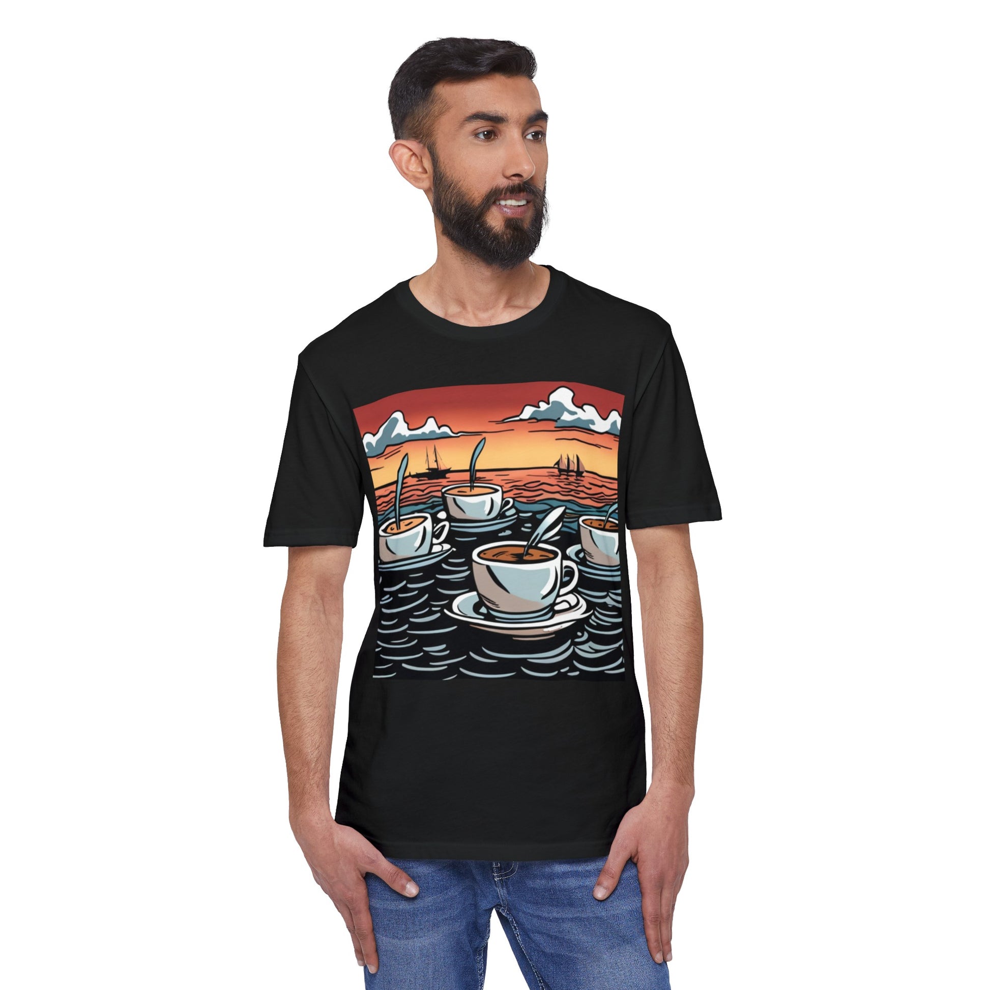 Coffee Boats Unisex District® Re-Tee® - Lizard Vigilante