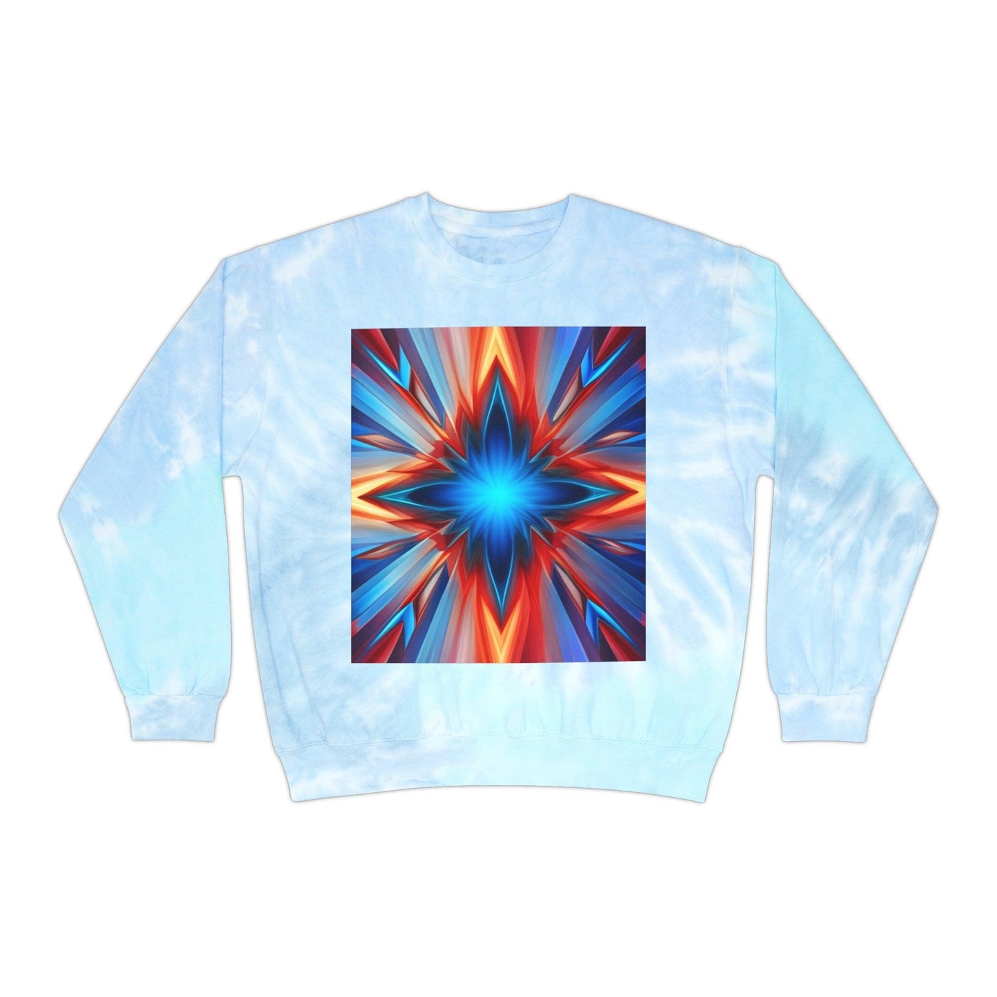 Comfortable StarBust Unisex Tie-Dye Sweatshirt - Lizard Vigilante