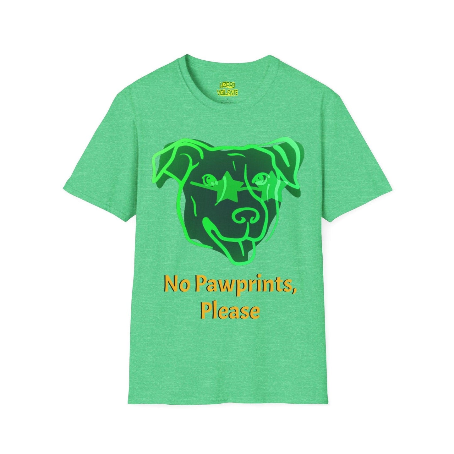 No Pawprints, Please Unisex Softstyle T-Shirt - Lizard Vigilante