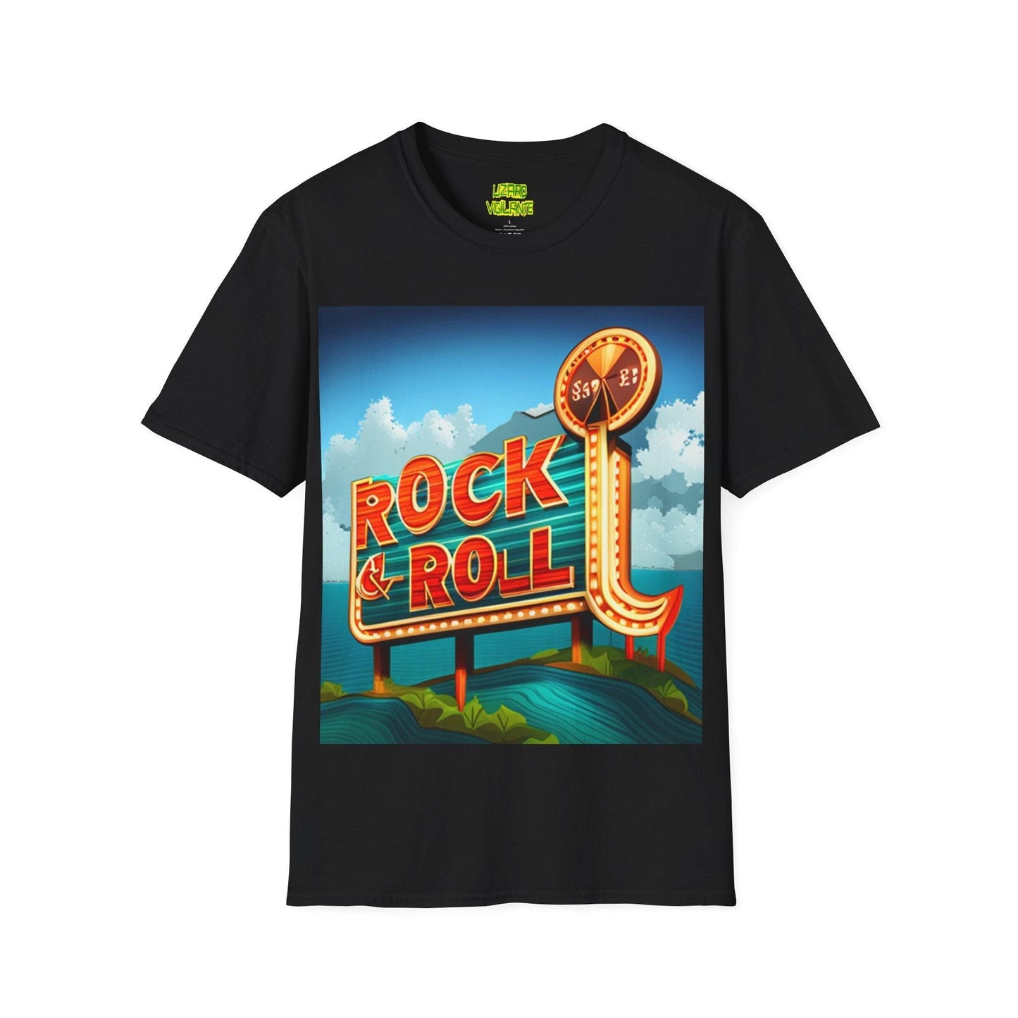 Rock & Roll Casino Unisex Softstyle T-Shirt - Lizard Vigilante