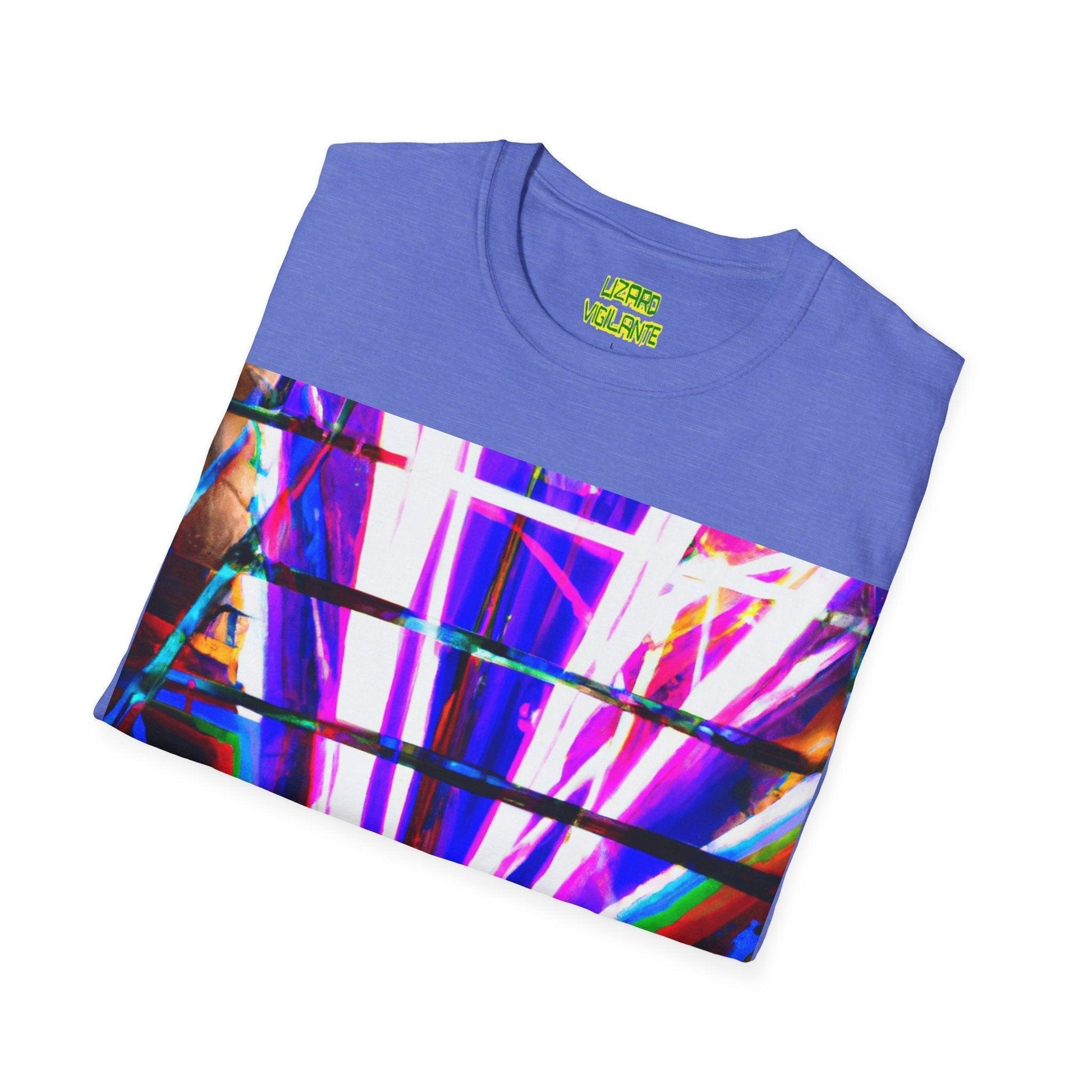 Neon Jail BoomBox Unisex Softstyle T-Shirt - Lizard Vigilante