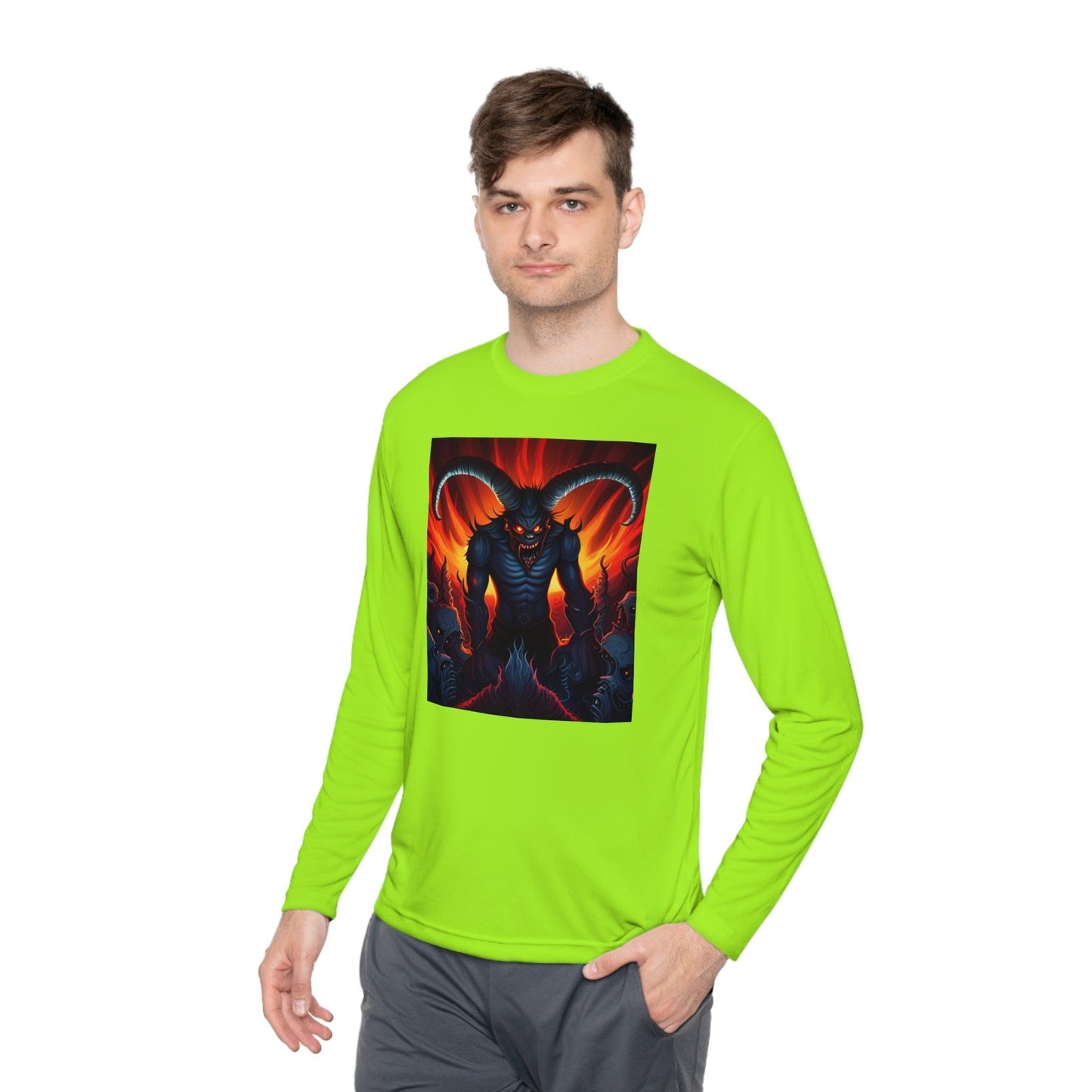 Horny Devil Unisex Lightweight Long Sleeve Tee - Lizard Vigilante