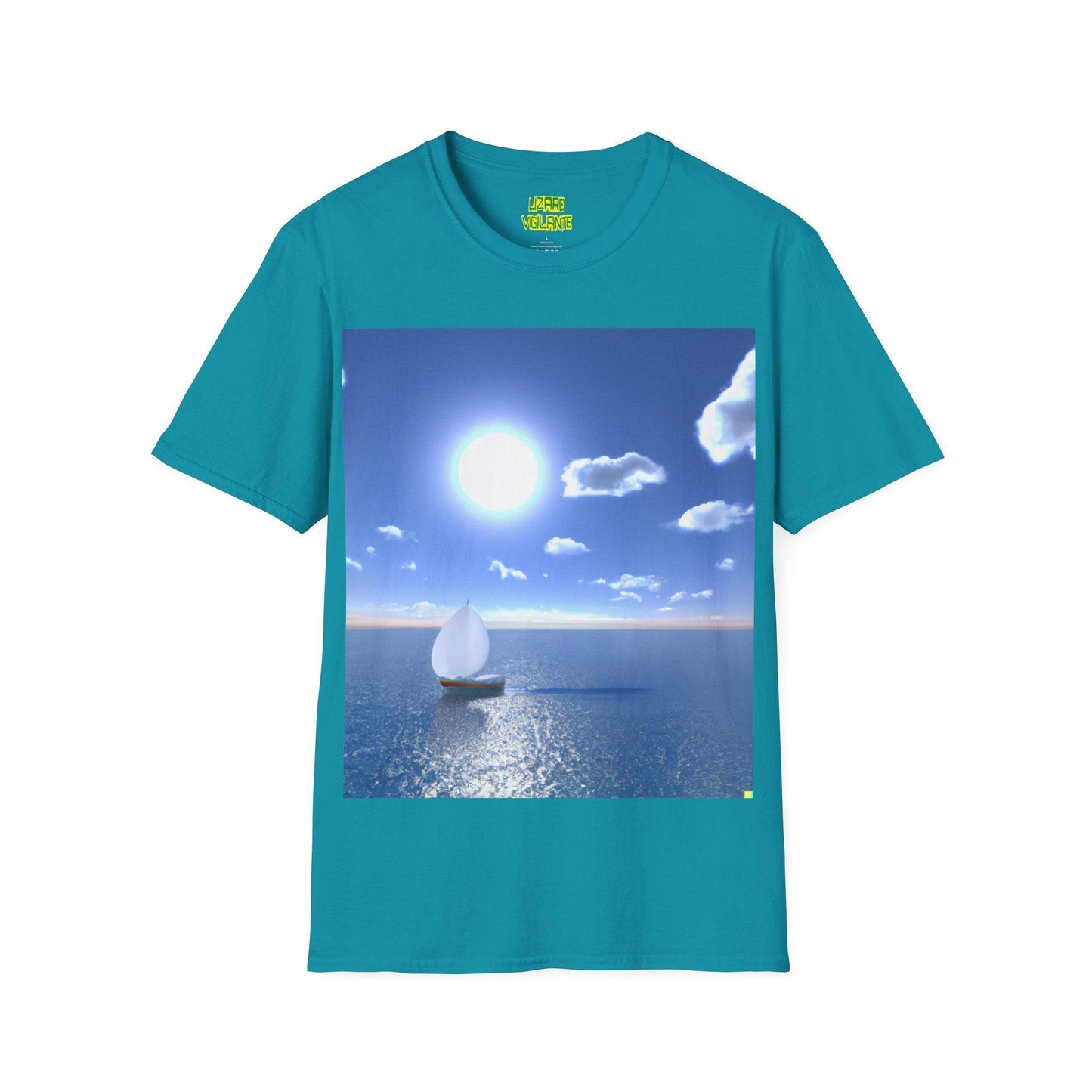 Sailing Sunlight Graphic Unisex Softstyle T-Shirt - Lizard Vigilante