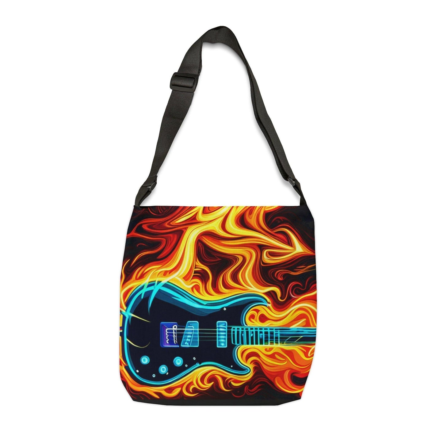 Flaming Axe Adjustable Tote Bag - Lizard Vigilante