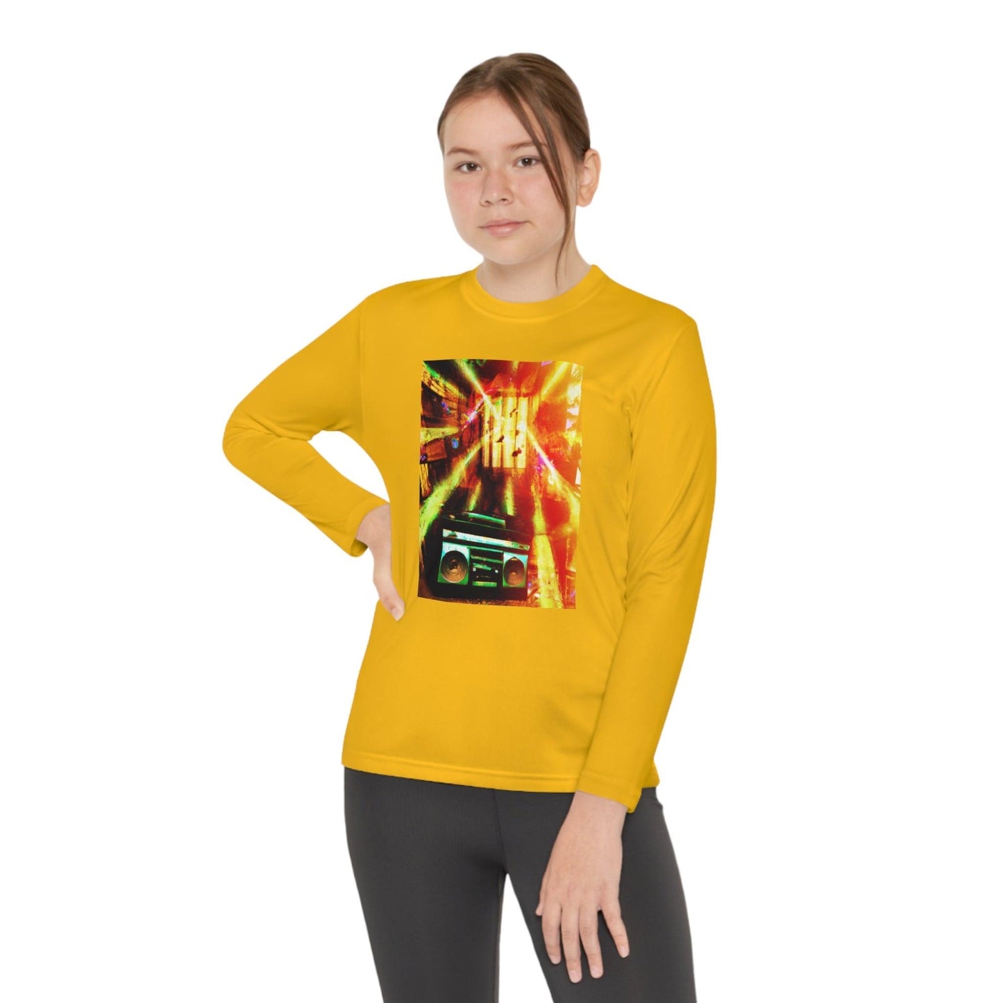 Prison BoomBox Light Burst Youth Long Sleeve Competitor Tee - Lizard Vigilante