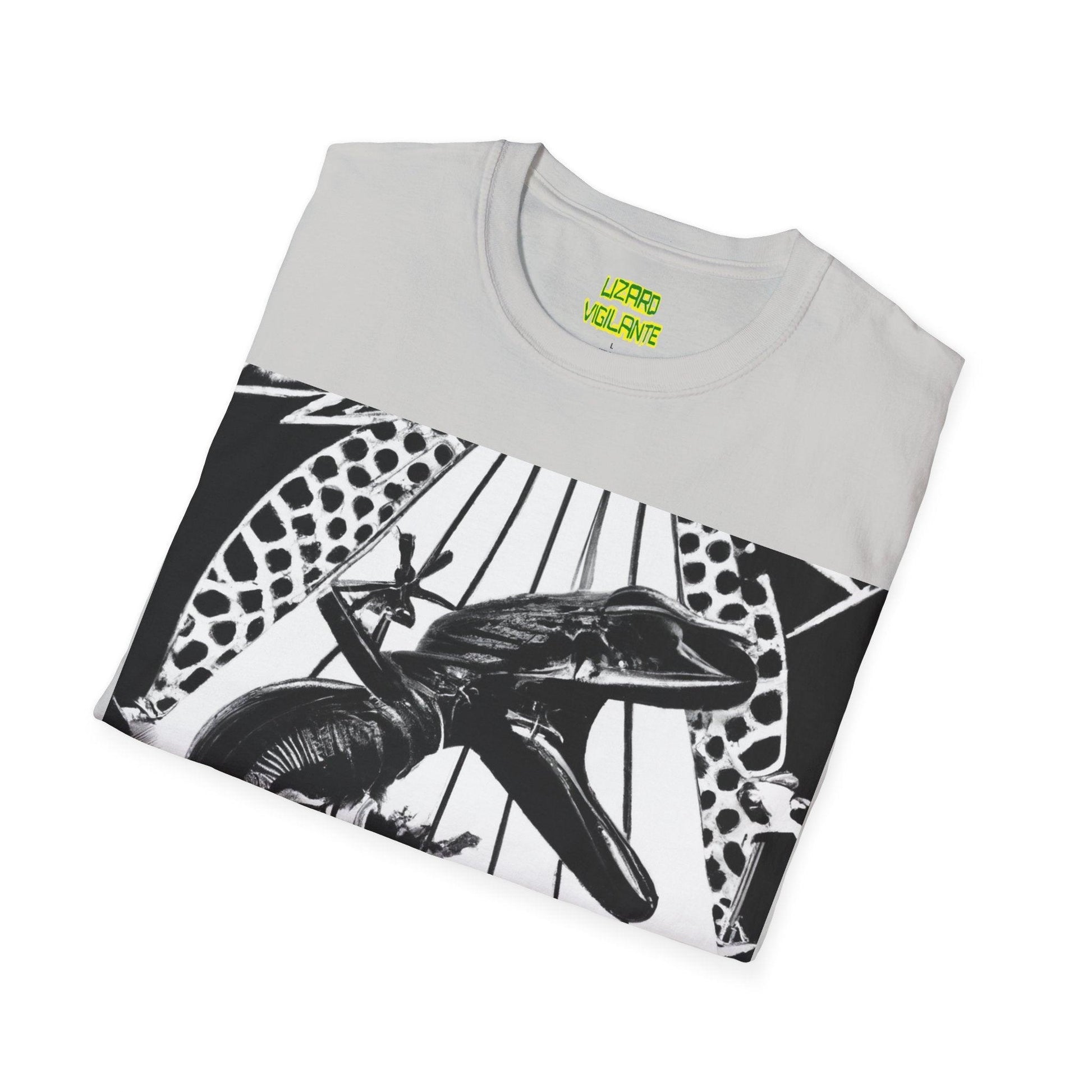 Lizard Vigilante Escapes Unisex Softstyle T-Shirt - Lizard Vigilante