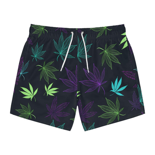 Weed Swim Trunks (AOP) - Lizard Vigilante