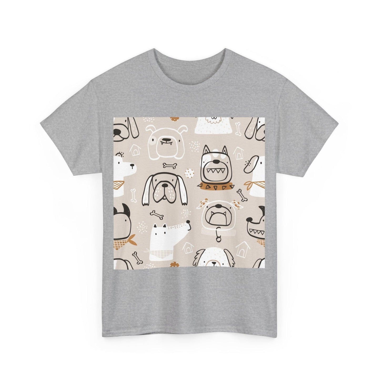 Illustrated Doggers 2 Unisex Heavy Cotton Tee - Premium T-Shirt from Printify - Just $24.20! Shop now at Lizard Vigilante