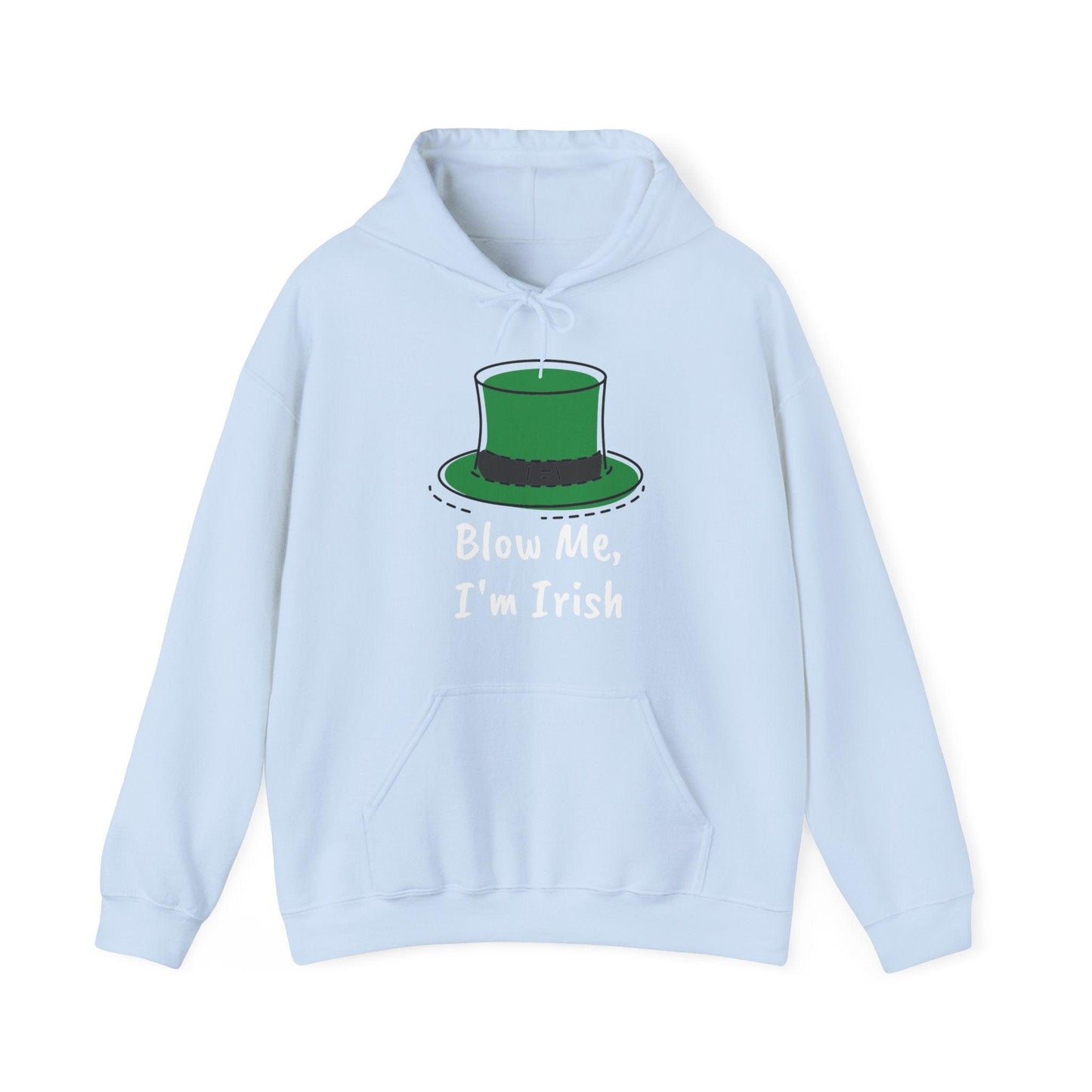 Blow Me, I'm Irish St. Patrick's Day Unisex Heavy Blend™ Hooded Sweatshirt - Lizard Vigilante