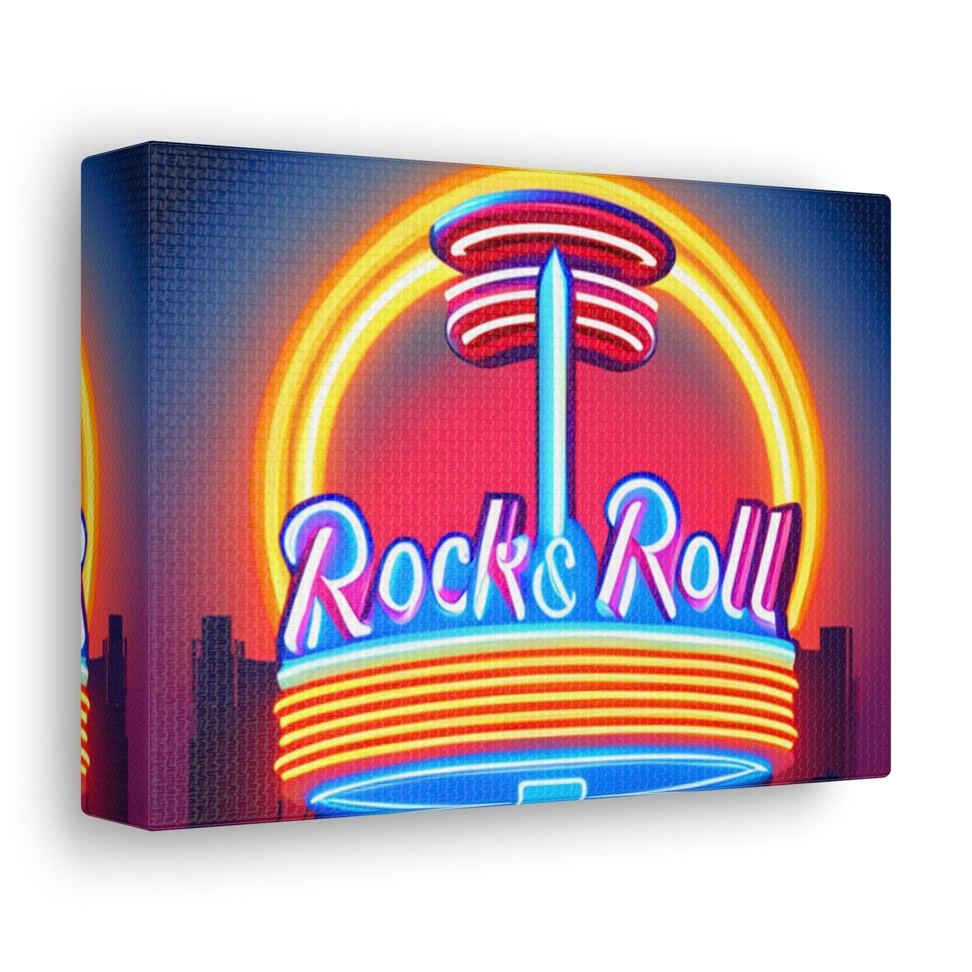 Rock & Roll Diner Canvas Gallery Wraps by Lizard Vigilante - Lizard Vigilante