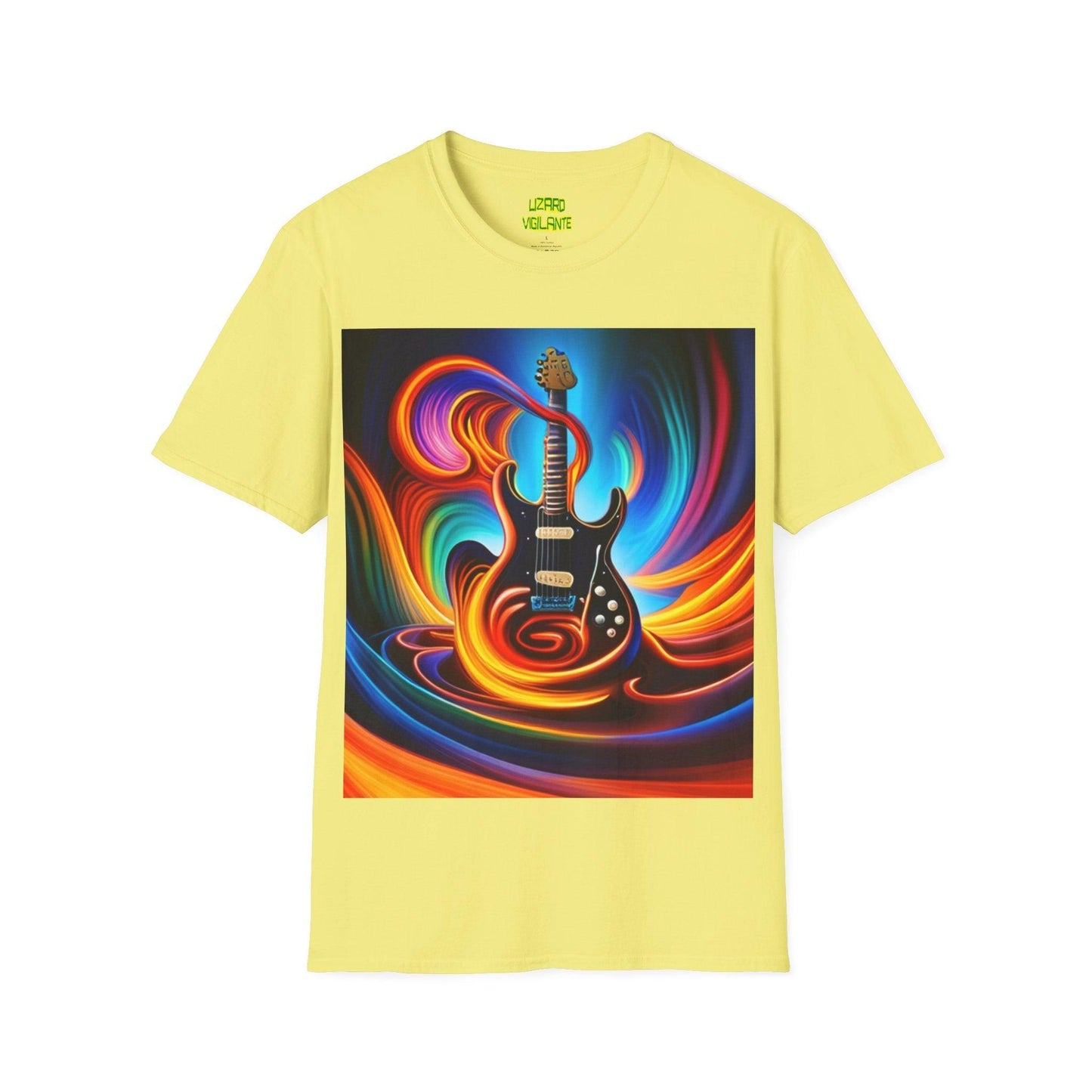 Tornado Guitar Unisex Softstyle T-Shirt - Lizard Vigilante