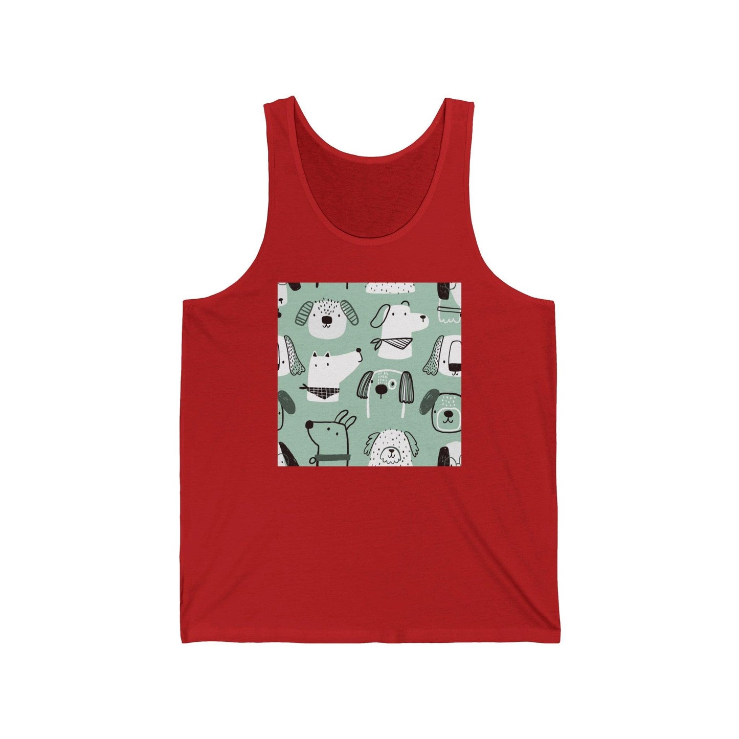 Illustrated Doggers Unisex Jersey Tank - Lizard Vigilante