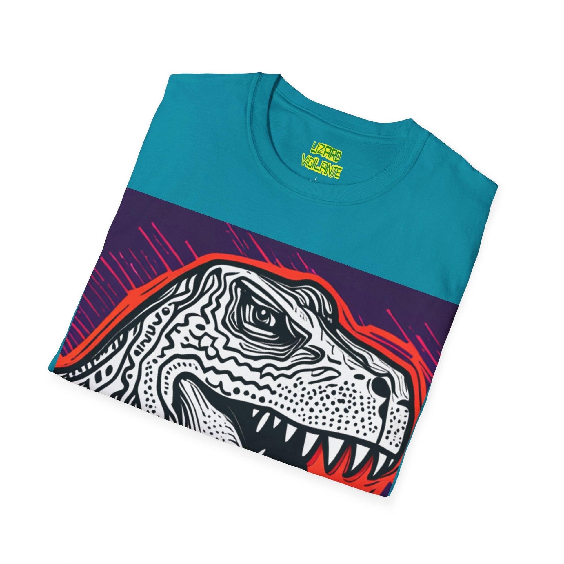 DinoGraphic Unisex Softstyle T-Shirt - Lizard Vigilante