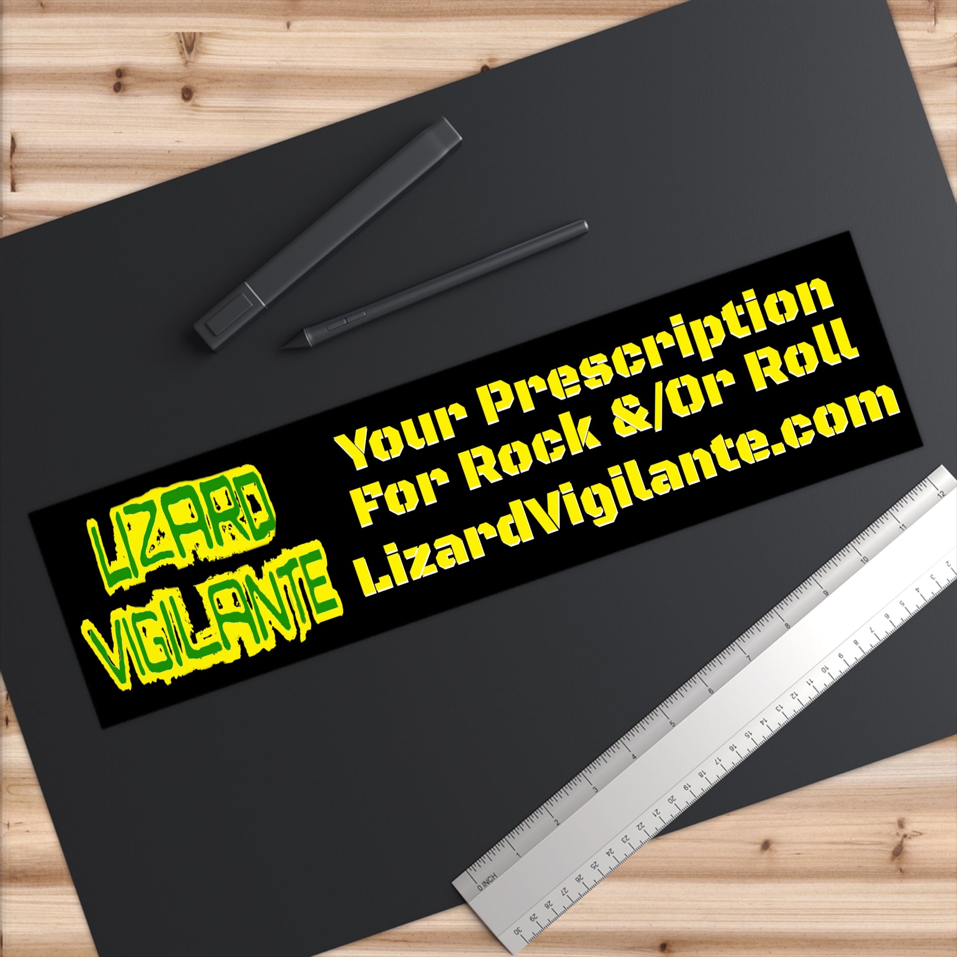 Lizard Vigilante Bumper Stickers - Premium Paper products from Printify - Just $9.99! Shop now at Lizard Vigilante