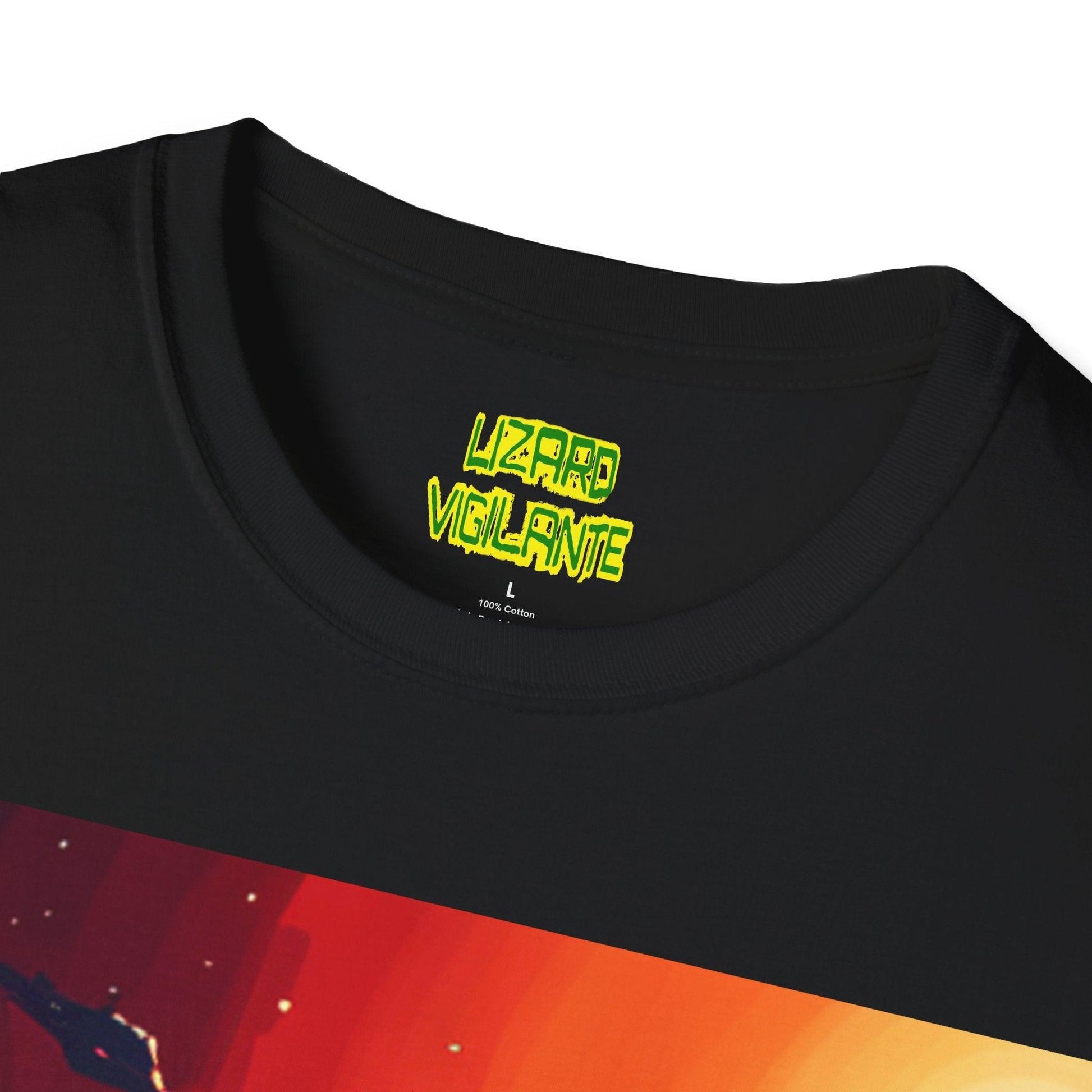 Lizard Vigilante Universe Unisex Softstyle T-Shirt - Lizard Vigilante