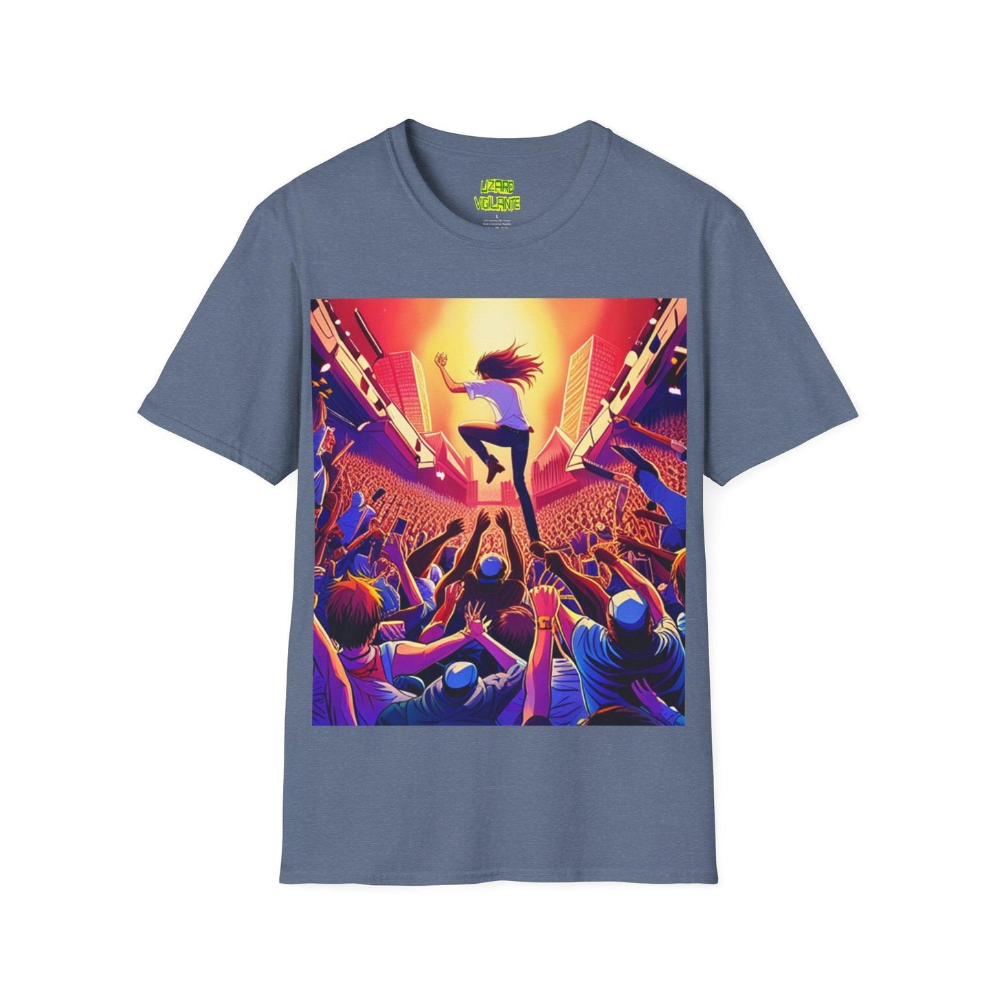 An UnMellow Concert Unisex Softstyle T-Shirt - Lizard Vigilante