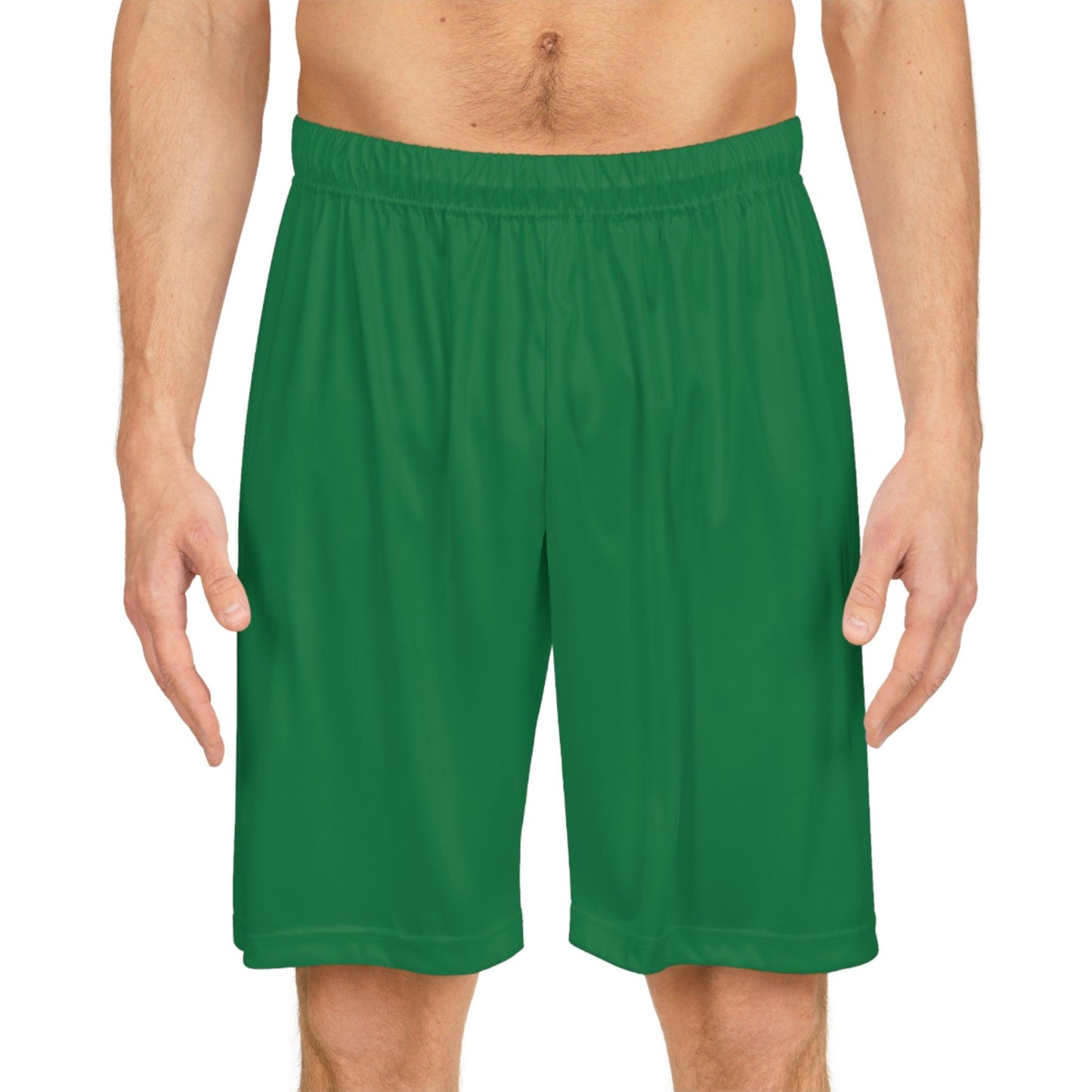 Basketball Shorts - Green - Lizard Vigilante