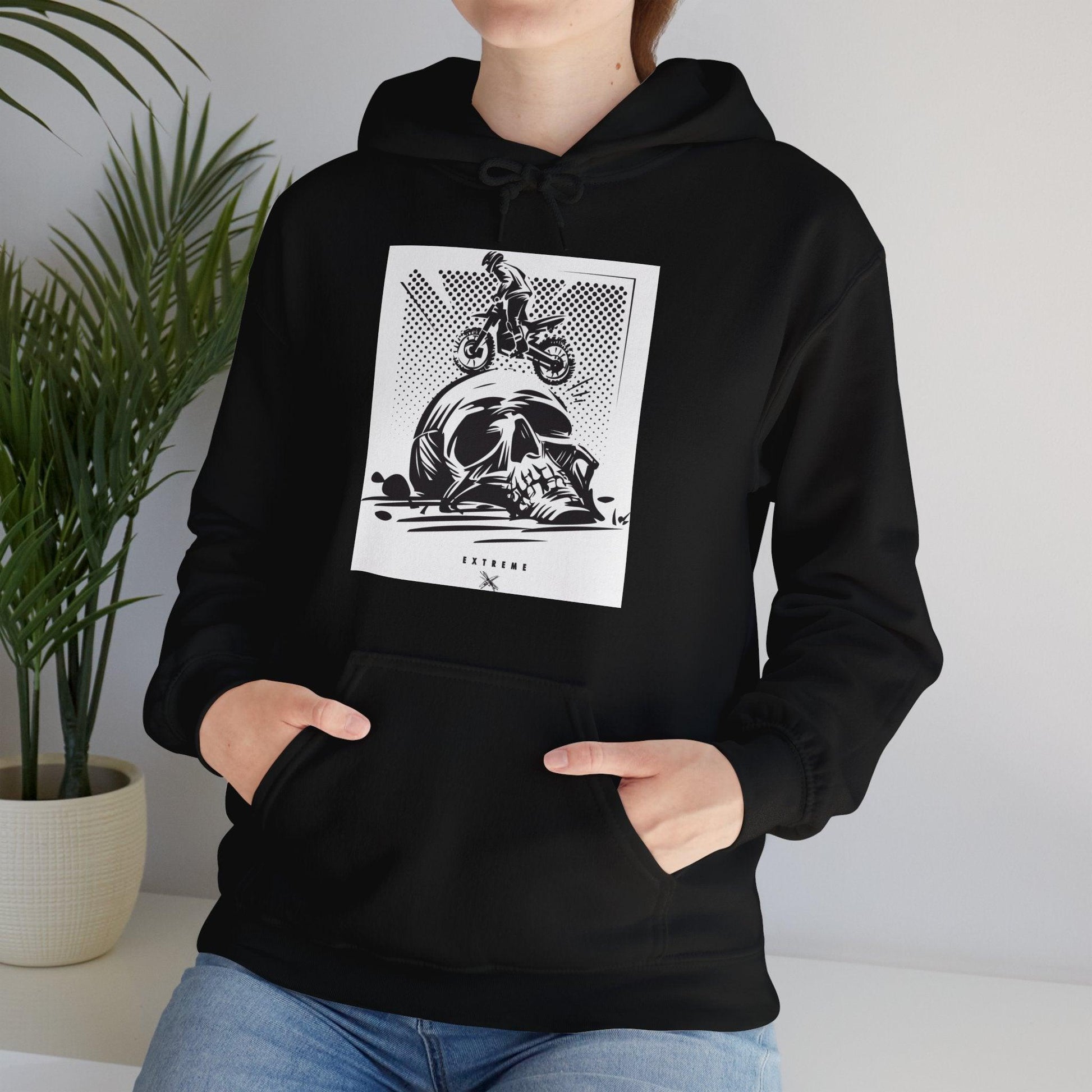 Off Road Skull Unisex Heavy Blend™ Hooded Sweatshirt - Lizard Vigilante