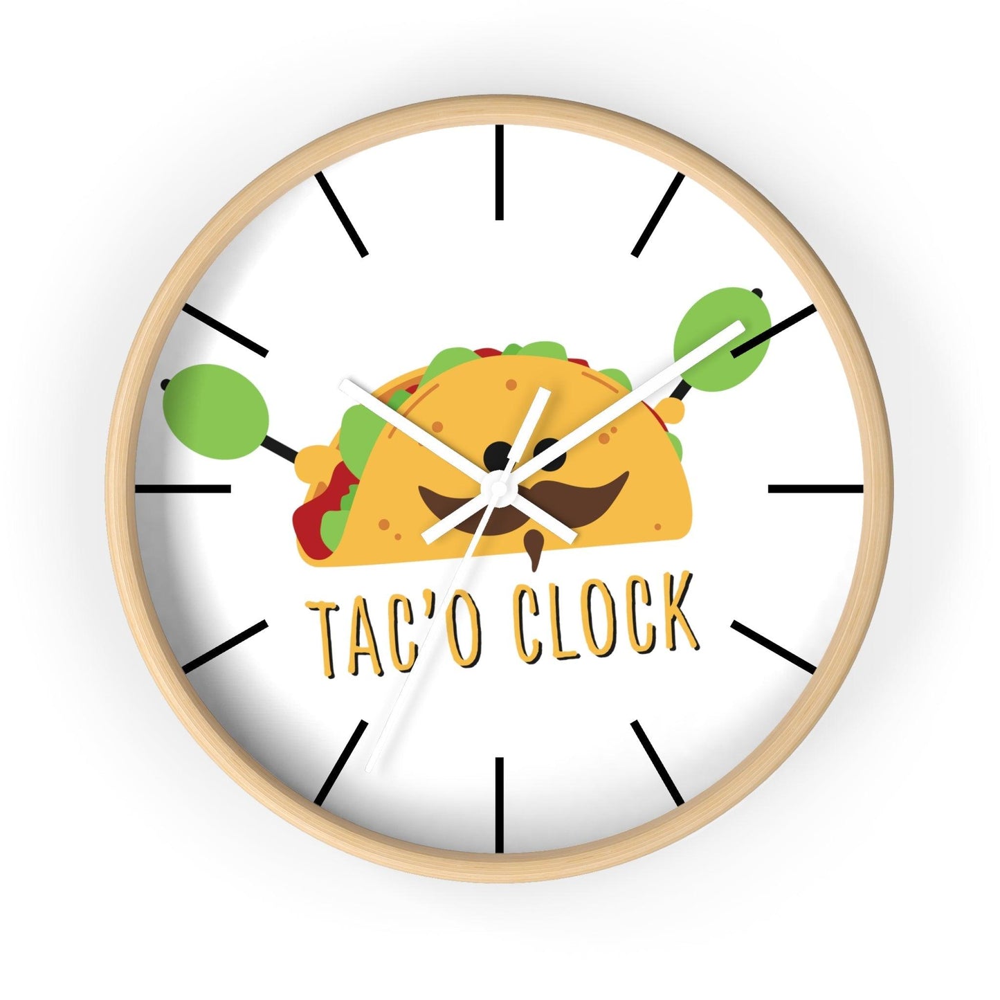 Tac'o Clock Wall Clock - Lizard Vigilante