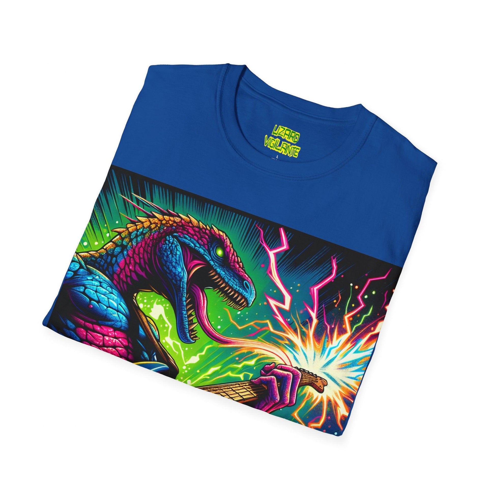 Lizard RockStar Unisex Softstyle T-Shirt - Premium T-Shirt from Printify - Just $24.71! Shop now at Lizard Vigilante