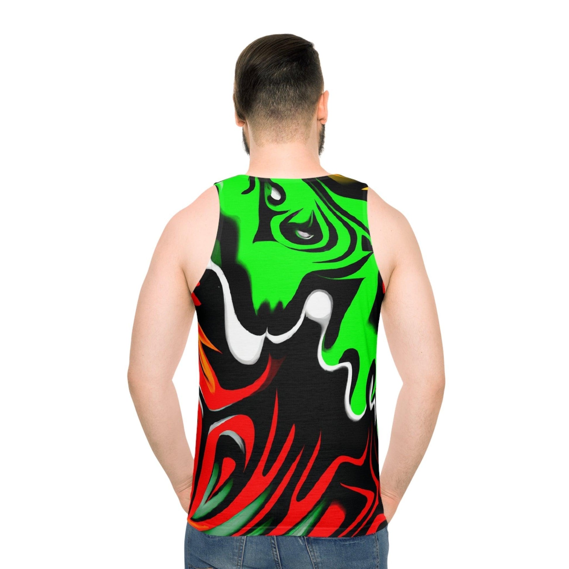 Hawaiian Lava Unisex Tank Top - Lizard Vigilante