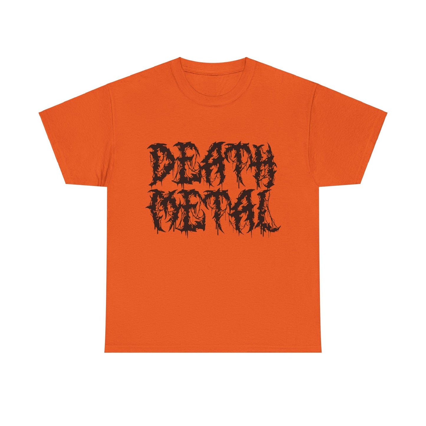 DEATH METAL Scary Lettering Unisex Heavy Cotton Tee - Lizard Vigilante