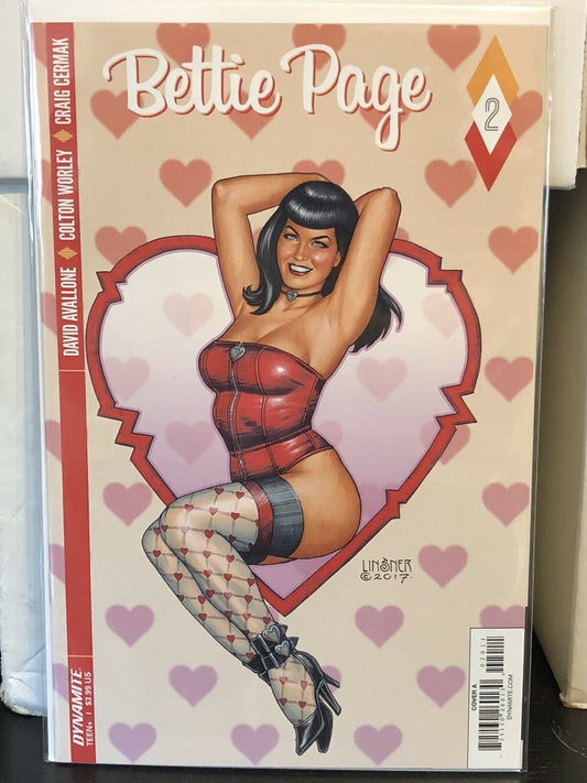 Bettie Page #2 Linsner Cover Dynamite Archie Veronica Riverdale