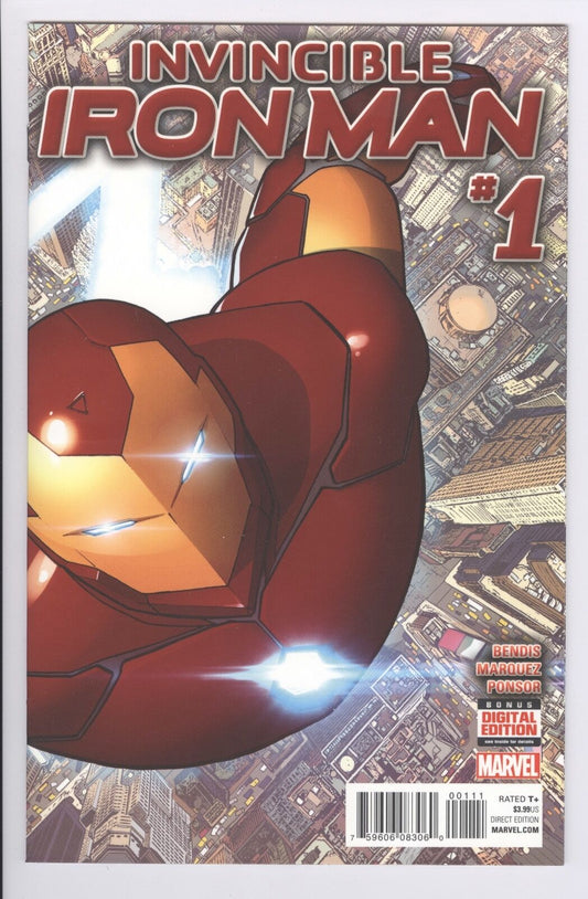 INVINCIBLE IRON MAN #1 BRIAN MICHAEL BENDIS POST SECRET WARS 2015