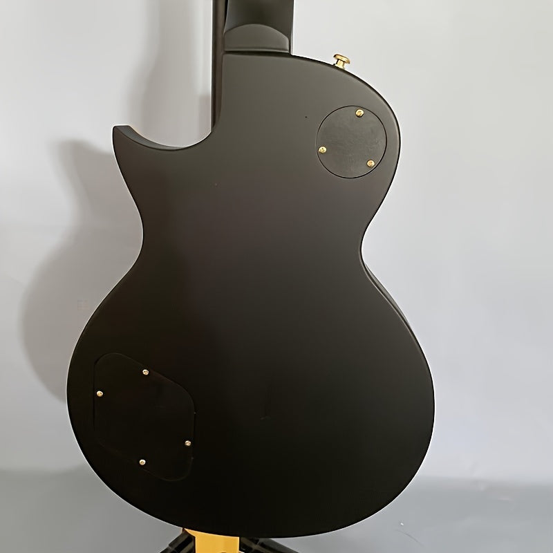 Signature Black Gloss Solid Body Electric Guitar with Double-Sound Pickup - Premium Electric Guitar from Lizard Vigilante - Just $487.99! Shop now at Lizard Vigilante