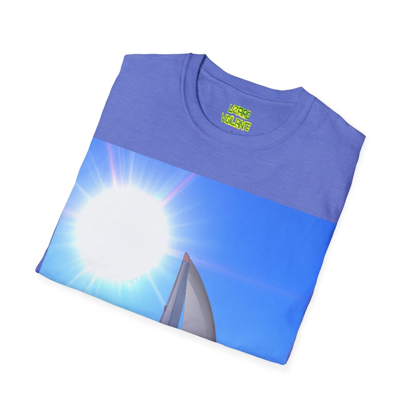 Sailing Boat Horiz Unisex Softstyle T-Shirt - Lizard Vigilante