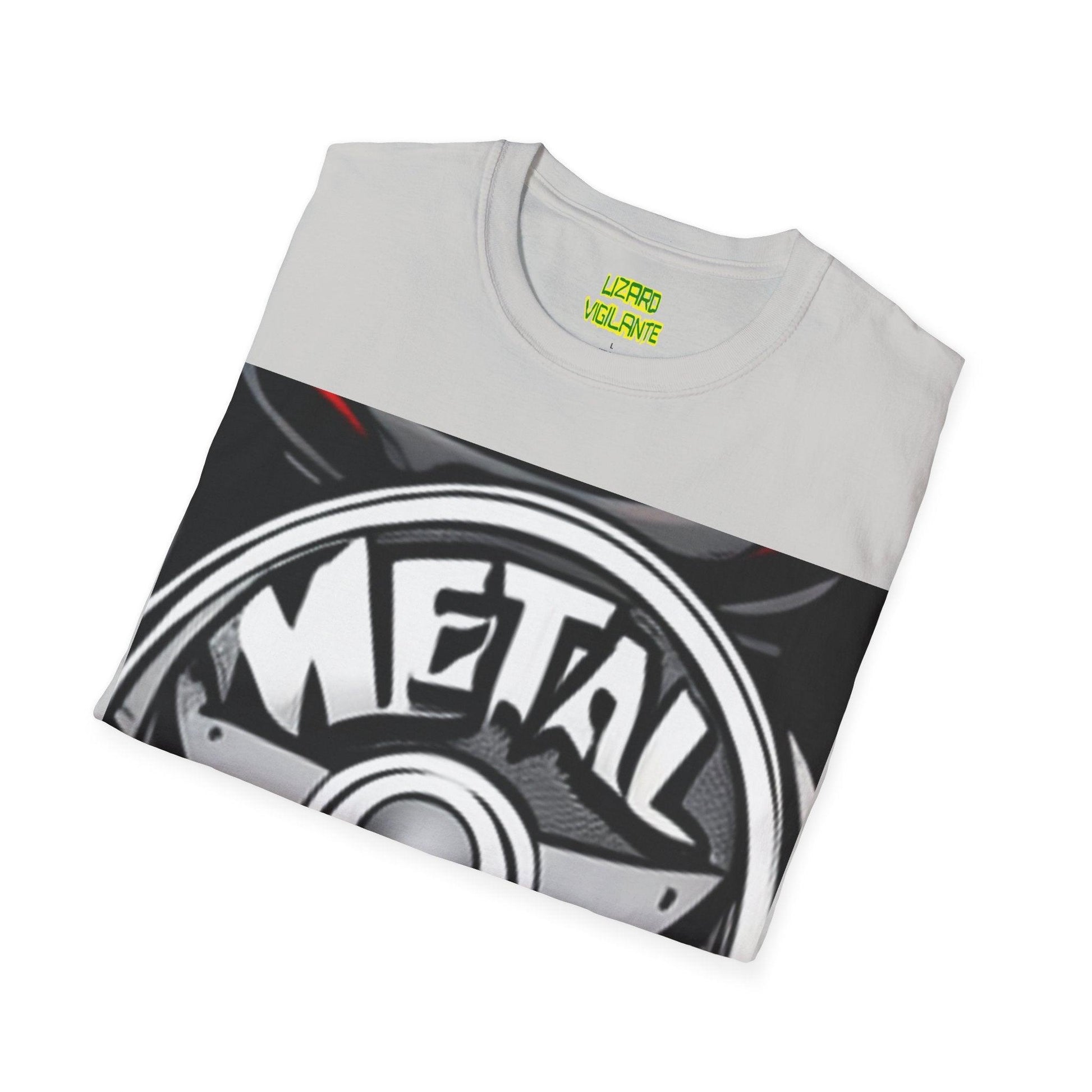 METAL Puree' Logo Unisex Softstyle T-Shirt - Lizard Vigilante