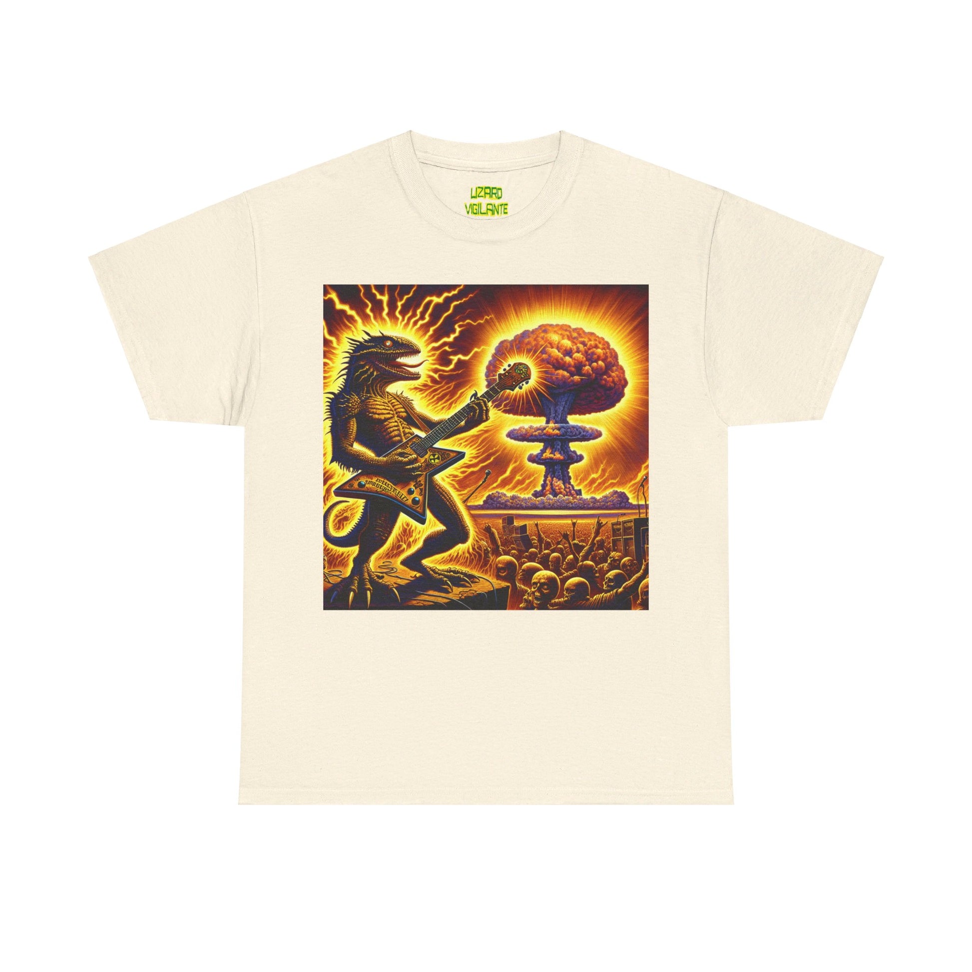 Lizard F. Bomb Unisex Heavy Cotton Tee - Premium T-Shirt from Printify - Just $25.35! Shop now at Lizard Vigilante