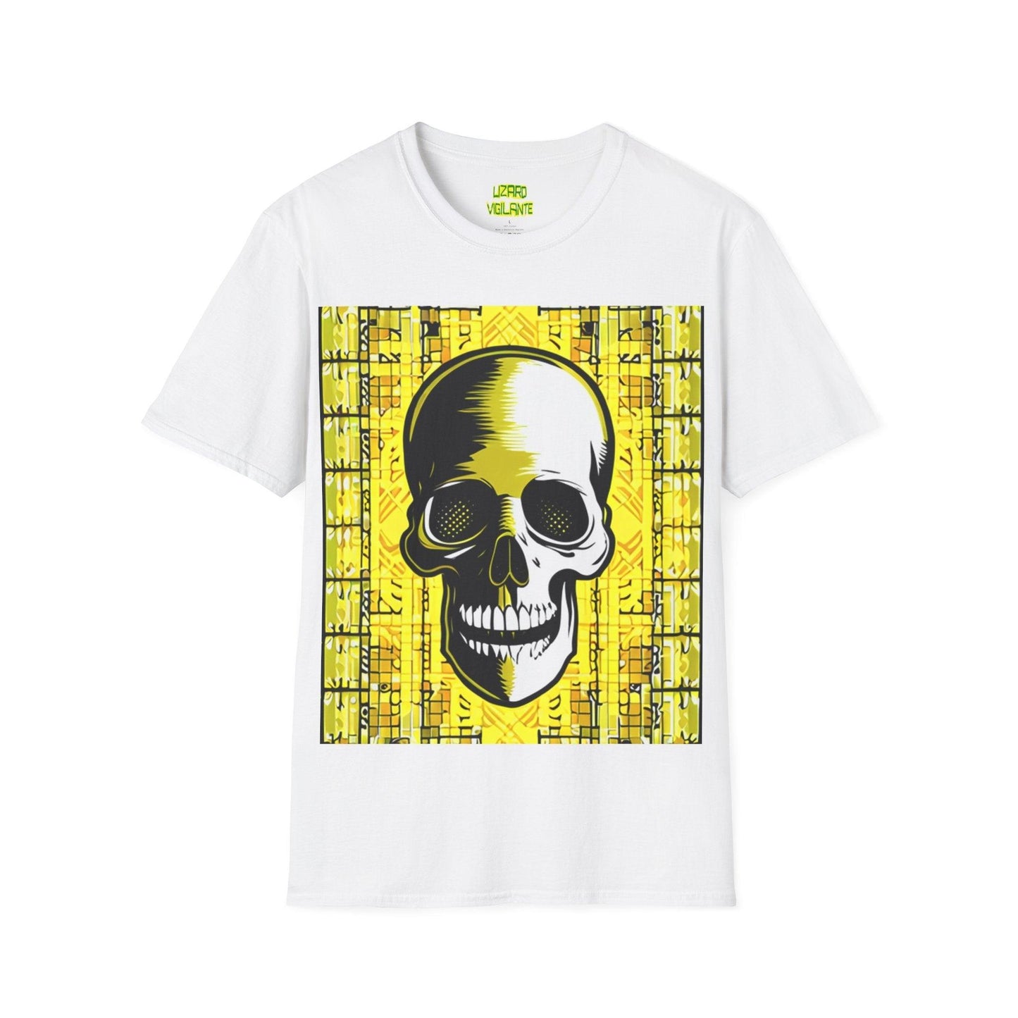 Goldgrid Skull Unisex Softstyle T-Shirt - Lizard Vigilante