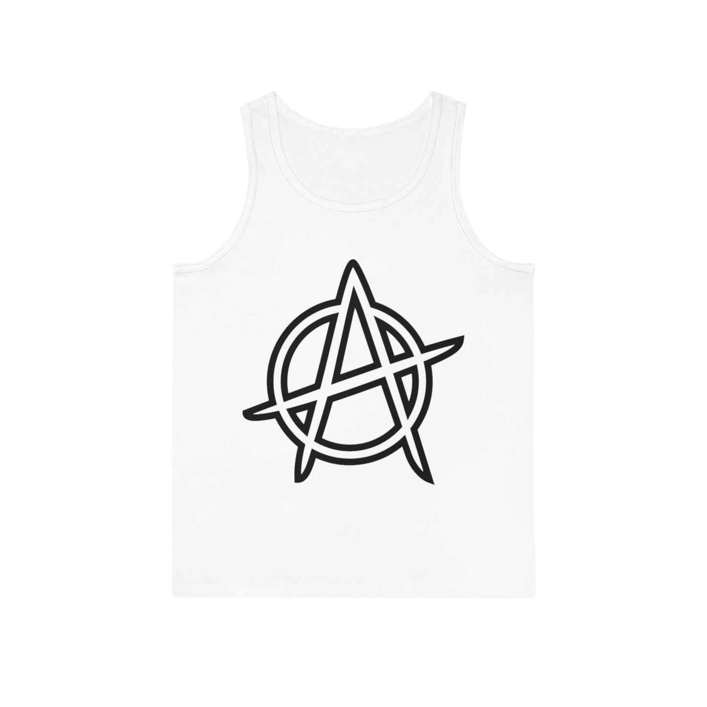 Anarchy Symbol Punker Unisex Softstyle™ Tank Top - Premium Tank Top from Printify - Just $27.74! Shop now at Lizard Vigilante