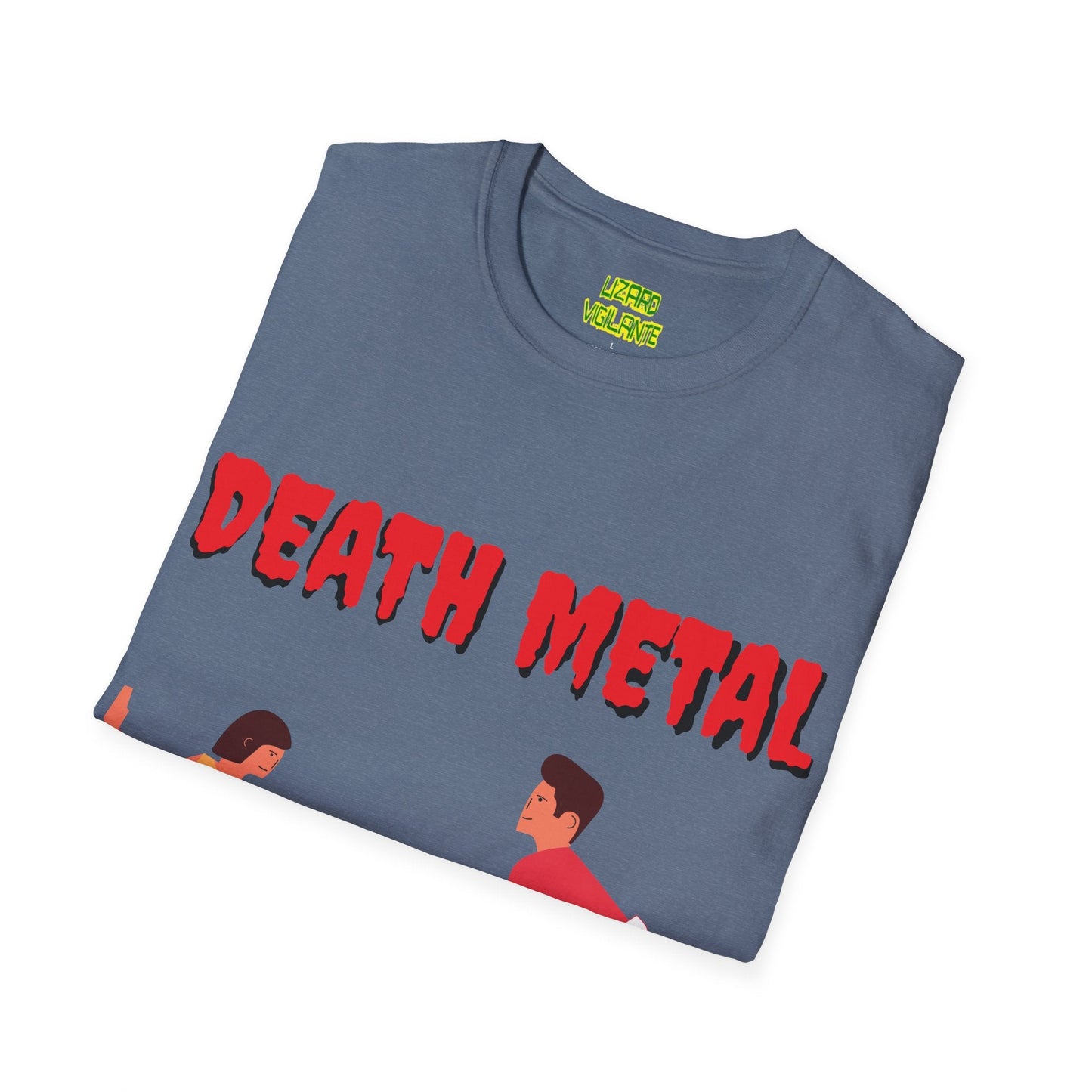 DEATH METAL Dancers Unisex Softstyle T-Shirt - Lizard Vigilante