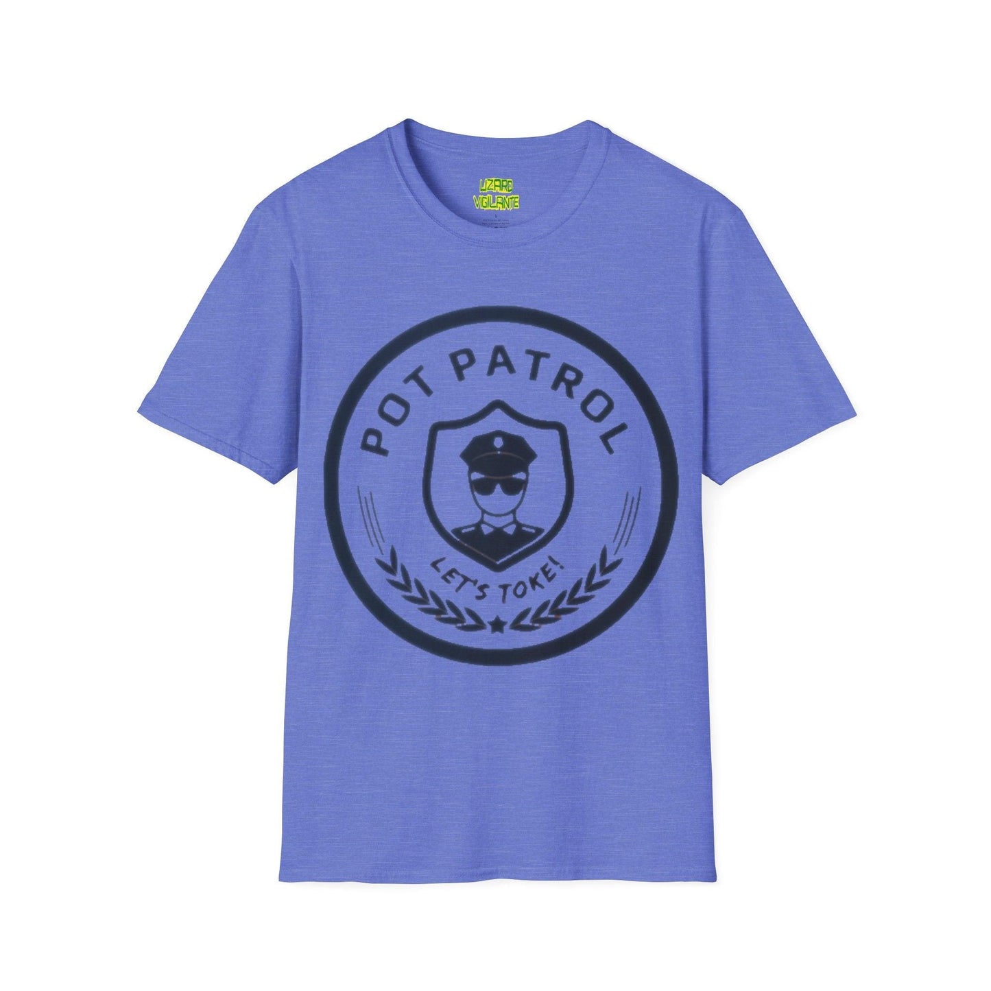 POT PATROL Let's Toke! Unisex Softstyle T-Shirt - Lizard Vigilante