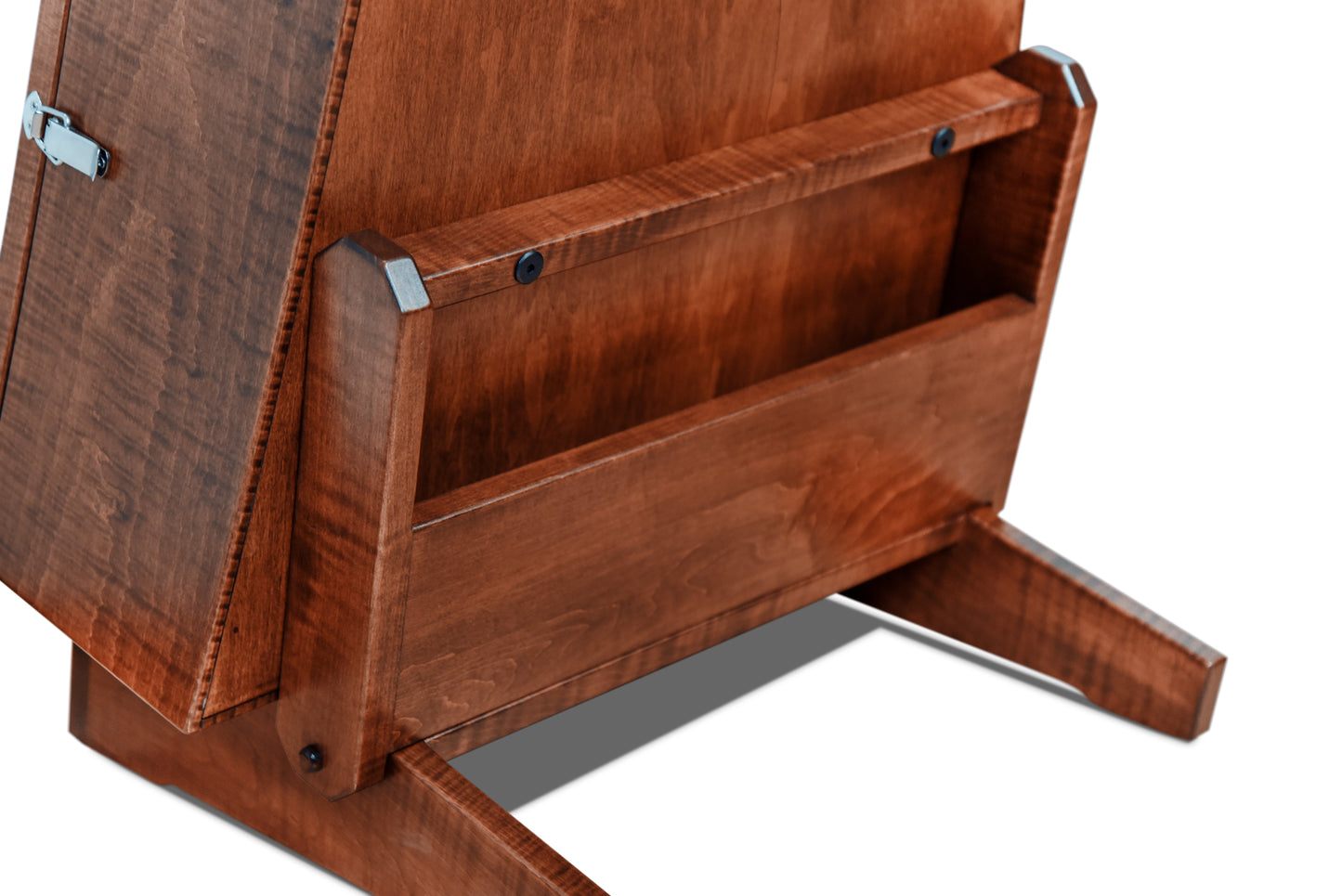 ClimaStand Triangle Humidor with Base - Flame maple with Acres Stain