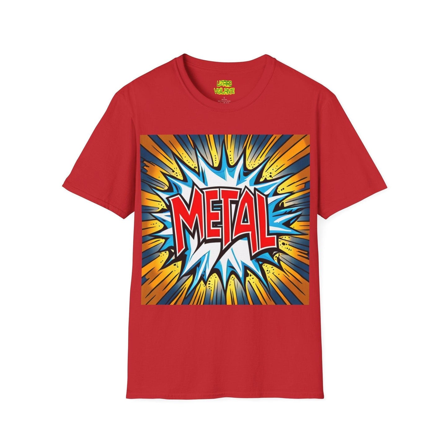 METAL Blasted Unisex Softstyle T-Shirt - Lizard Vigilante