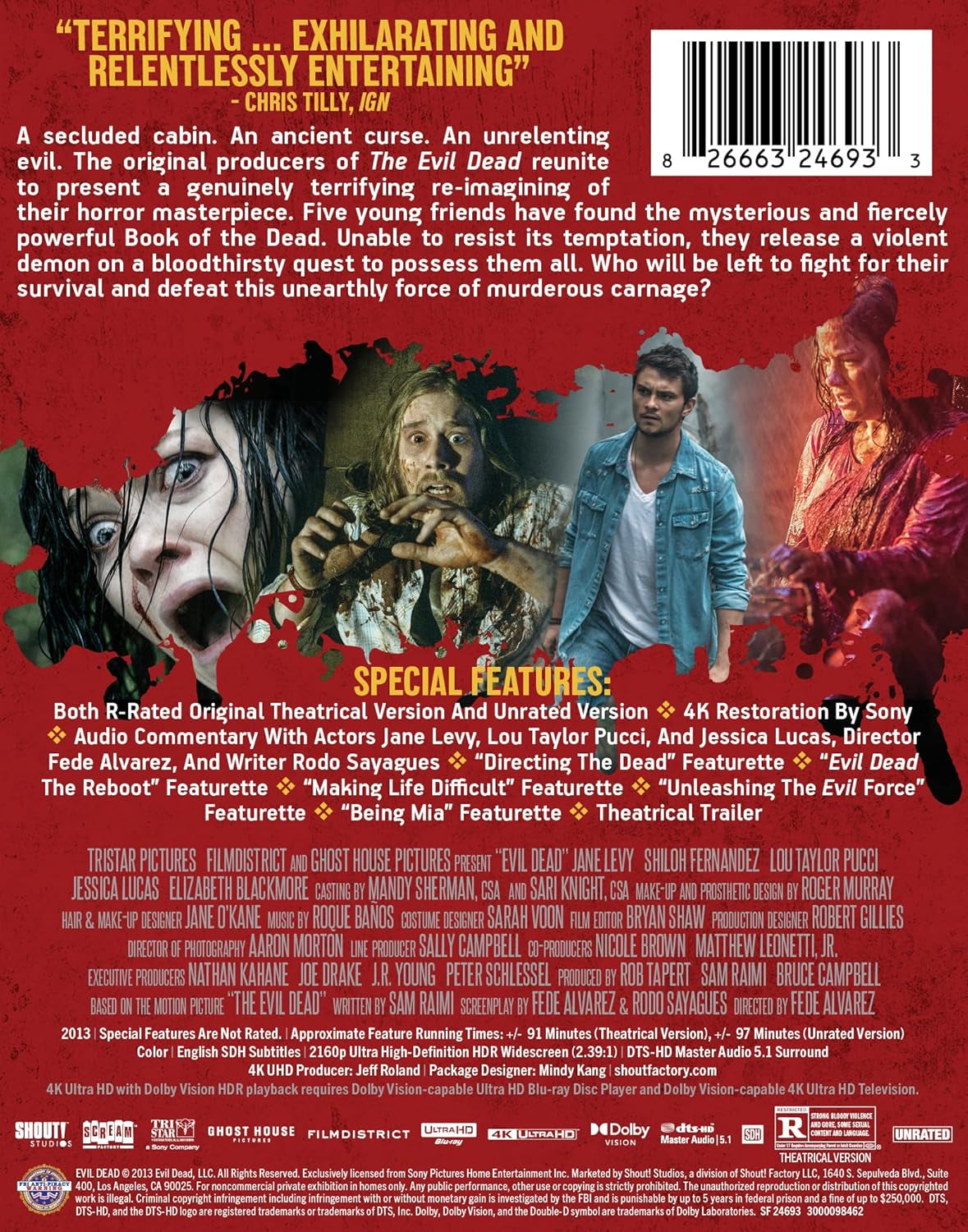 Evil Dead (2013) Limited Edition Steelbook [4K Ultra HD]