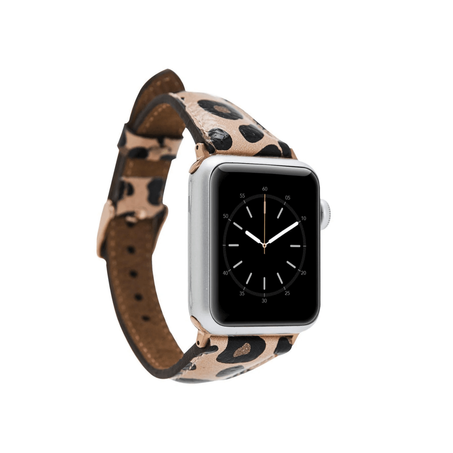 Classic Leopard Print Leather Apple Watch Band - Dallas