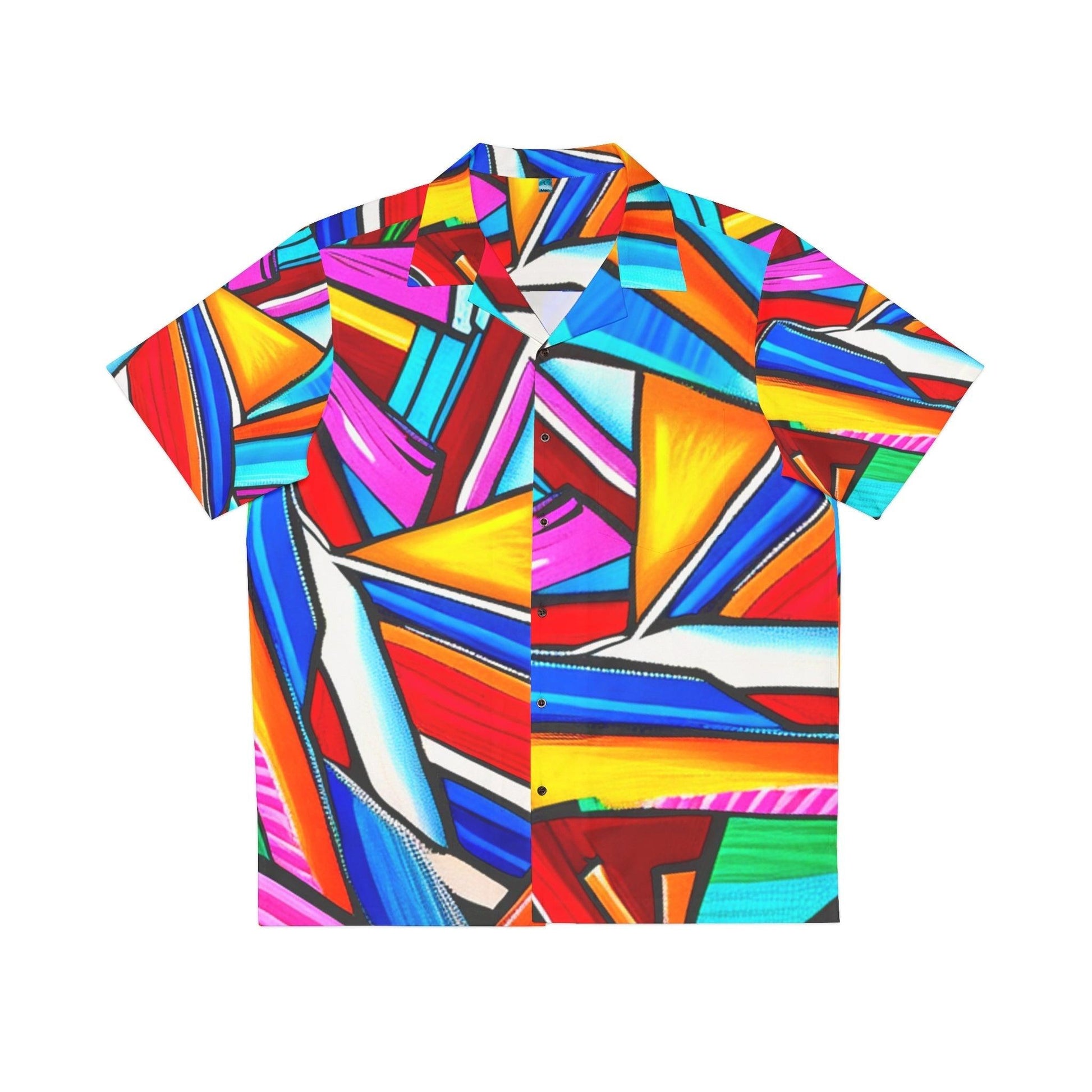 Geometrocide Men's Hawaiian Shirt - Lizard Vigilante