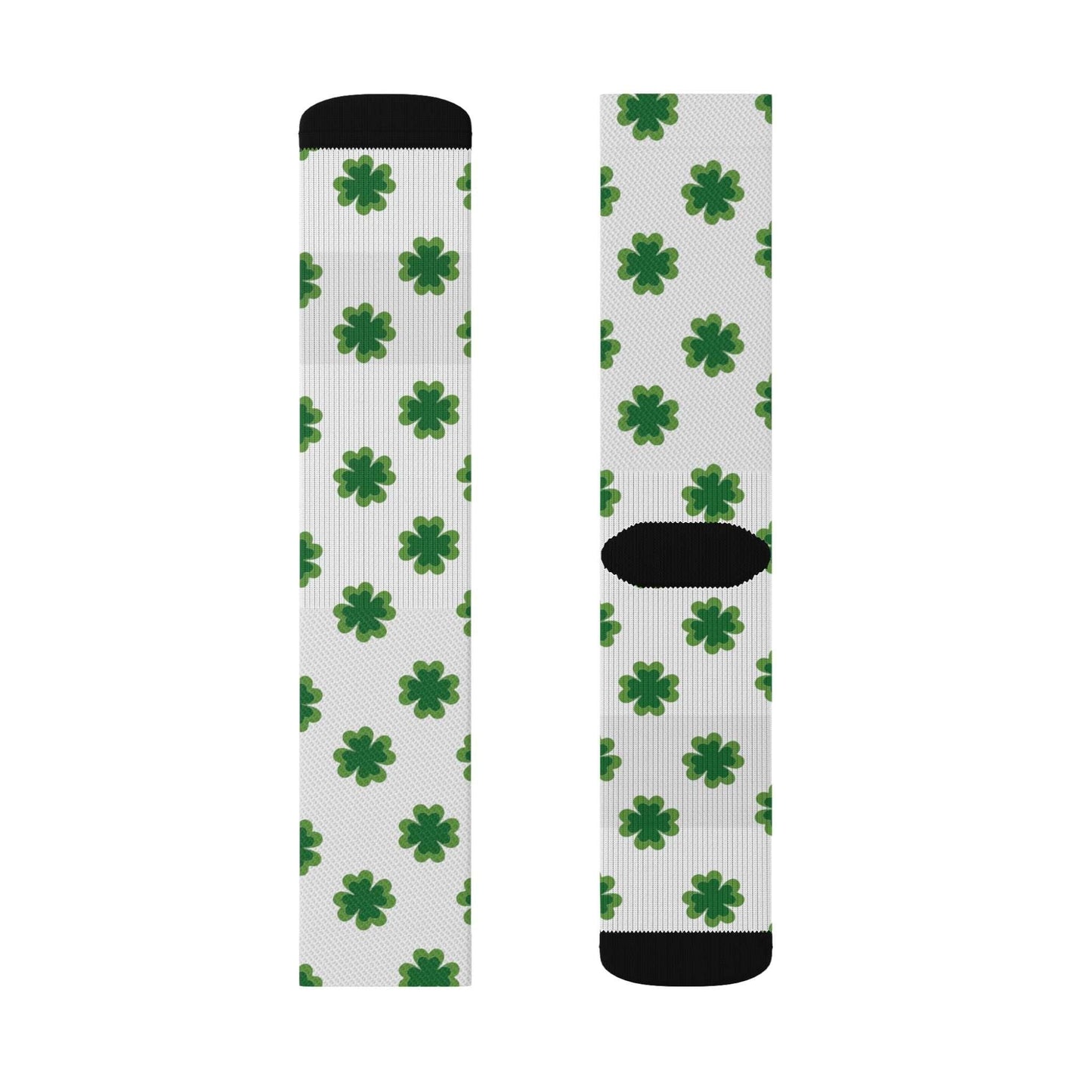 4 Leaf Clover St. Patrick's Day Irish Sublimation Socks - Lizard Vigilante