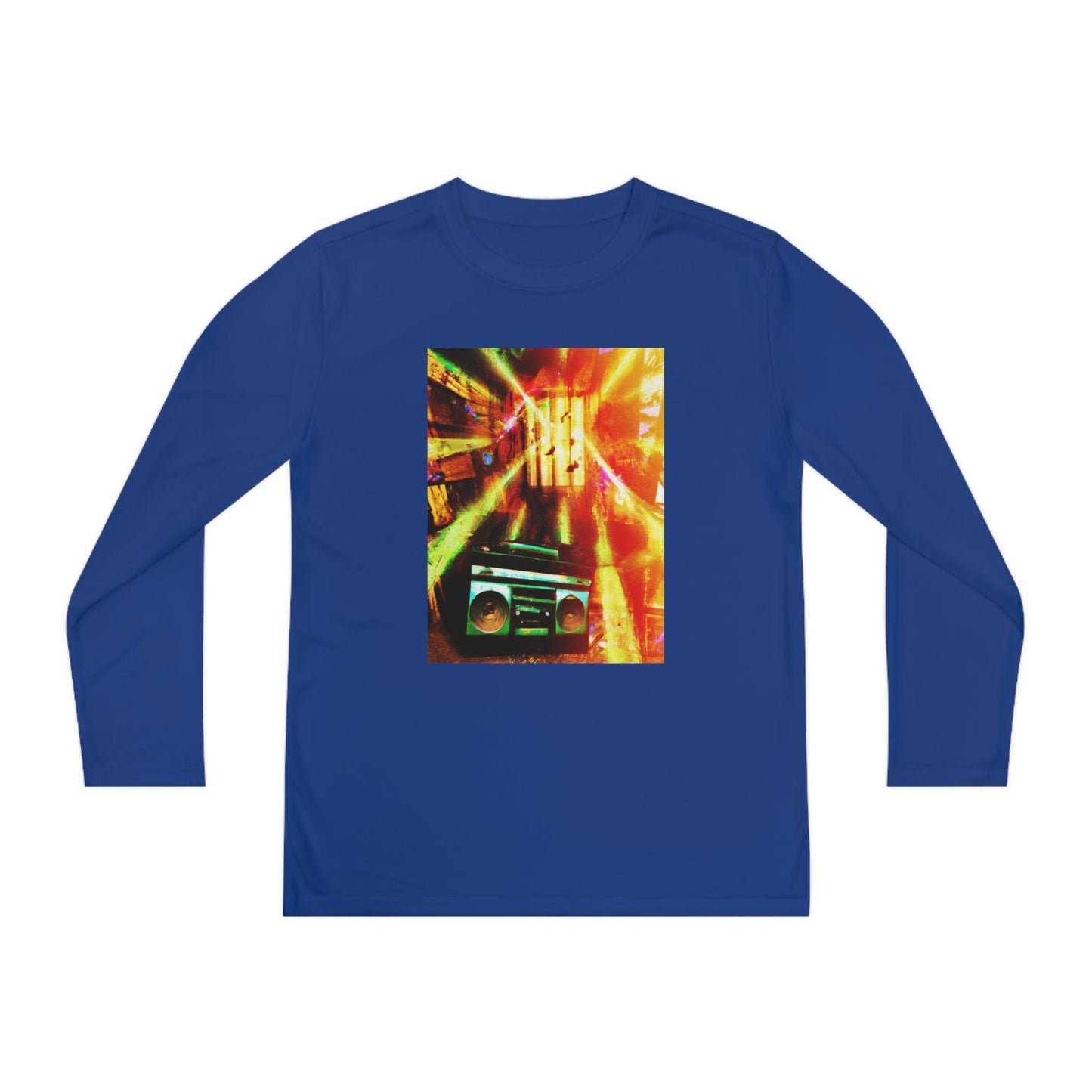 Prison BoomBox Light Burst Youth Long Sleeve Competitor Tee - Lizard Vigilante