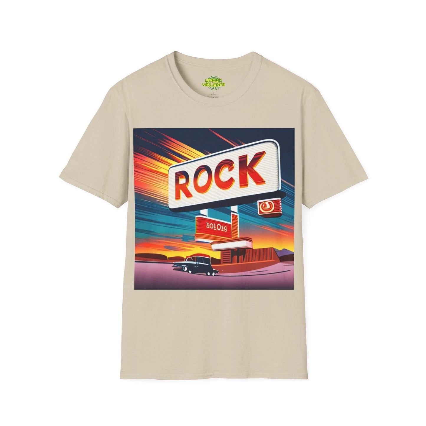 Rock Station Unisex Softstyle T-Shirt - Lizard Vigilante